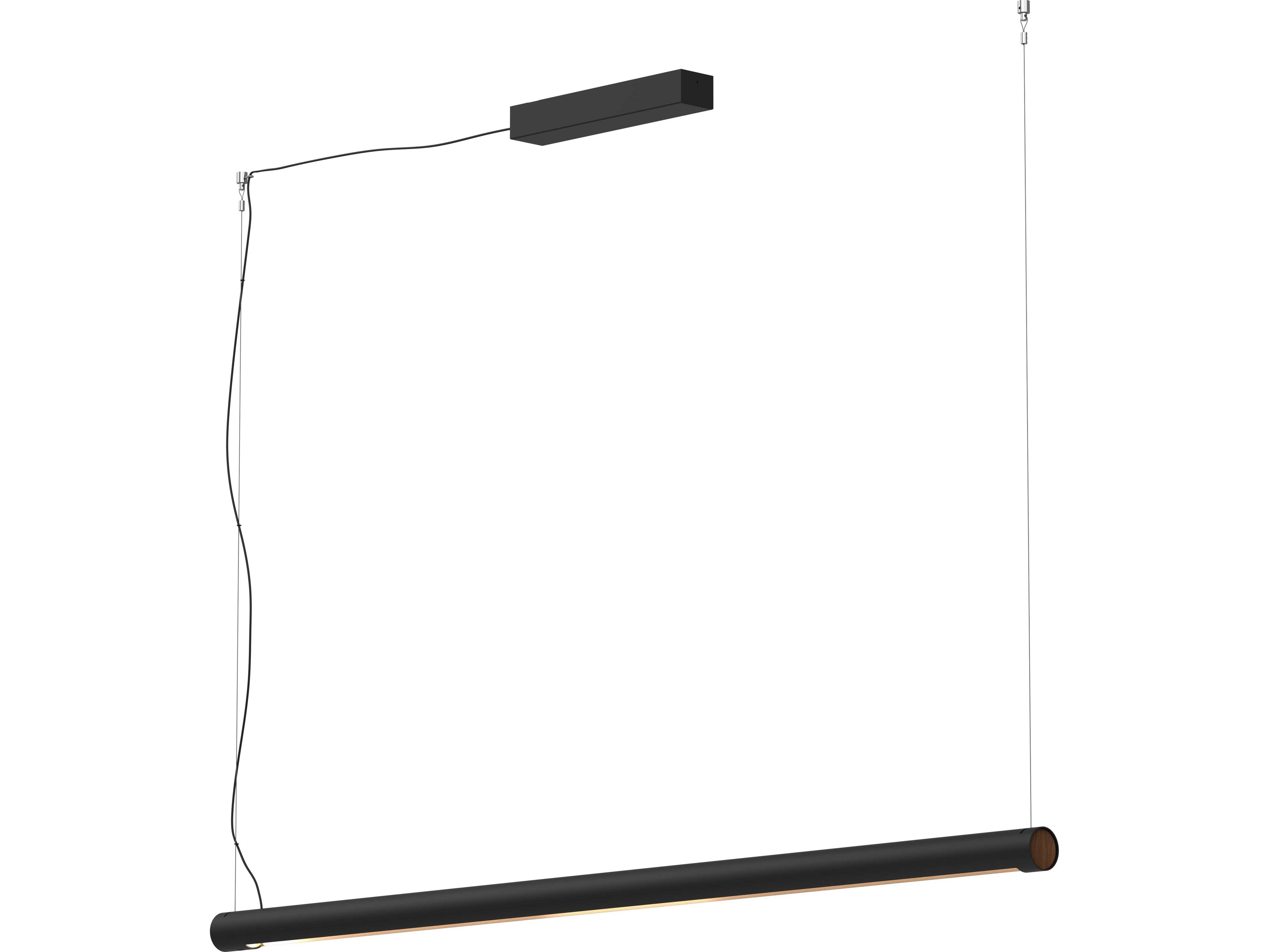 Turner Matt Black LED Linear Island Pendant