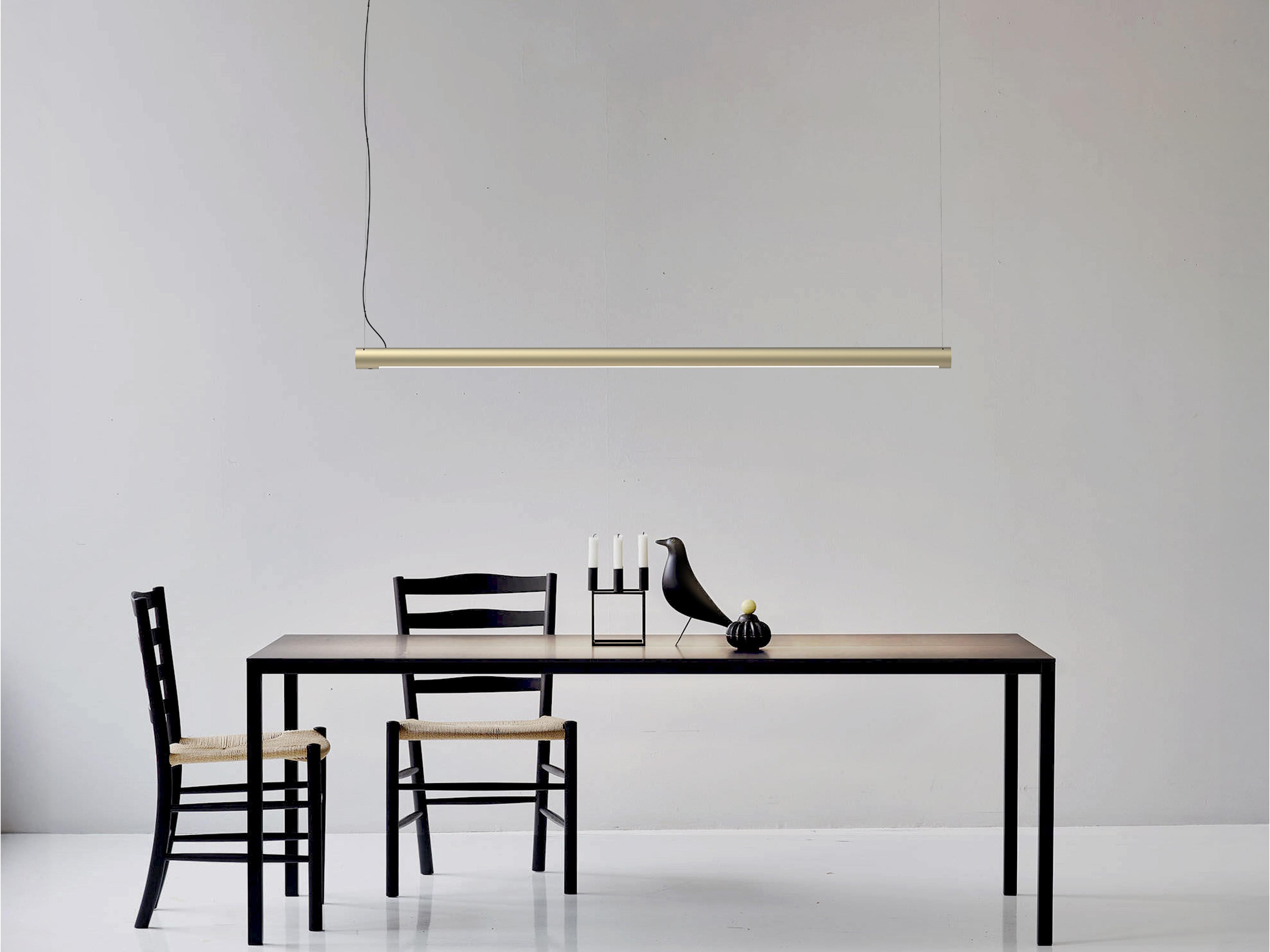 Seed Design Turner Champagne Gold LED Linear Island Pendant