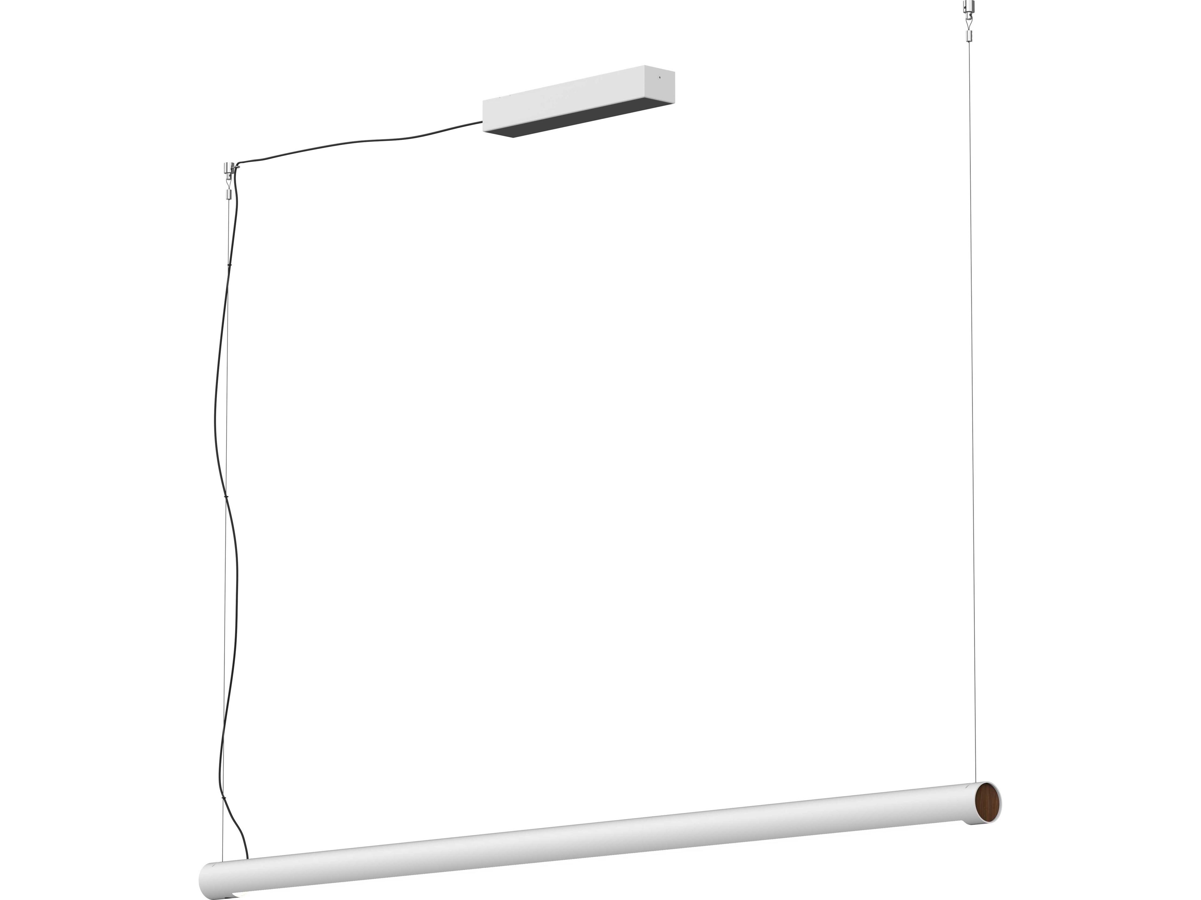 Seed Design Turner Matt Pure White LED Linear Island Pendant