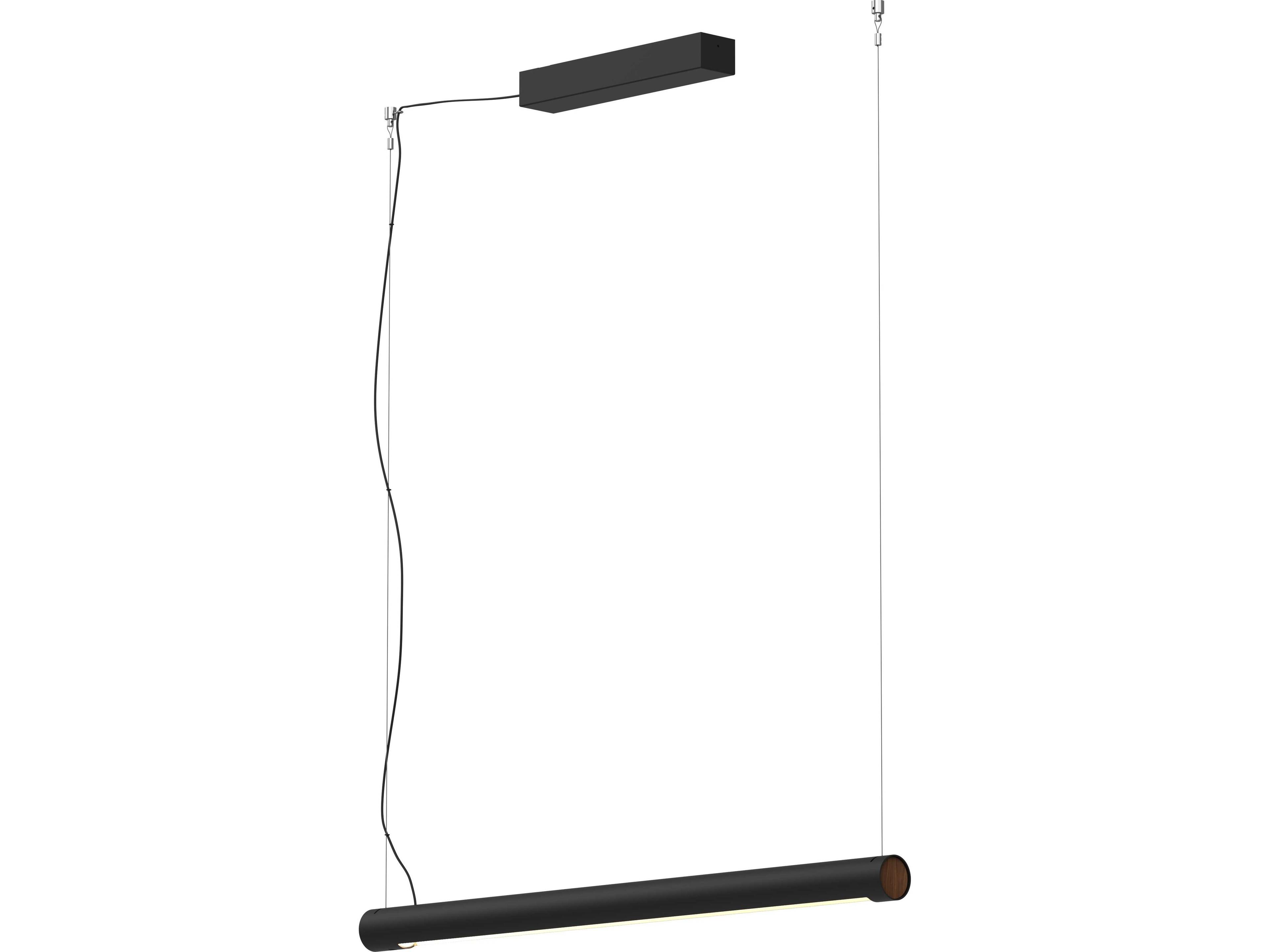 Turner Matt Black LED Linear Pendant