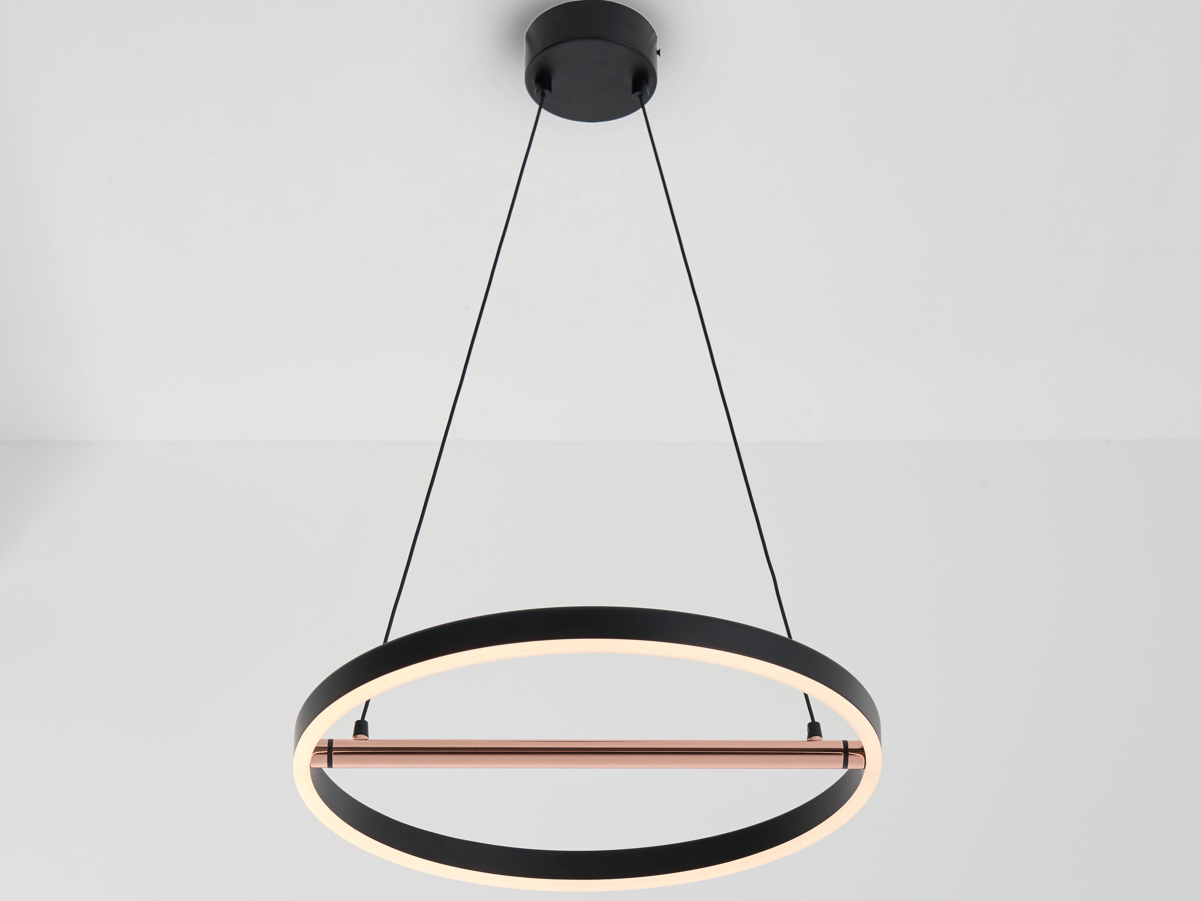 Seed Design Sol Black copper LED Round Pendant