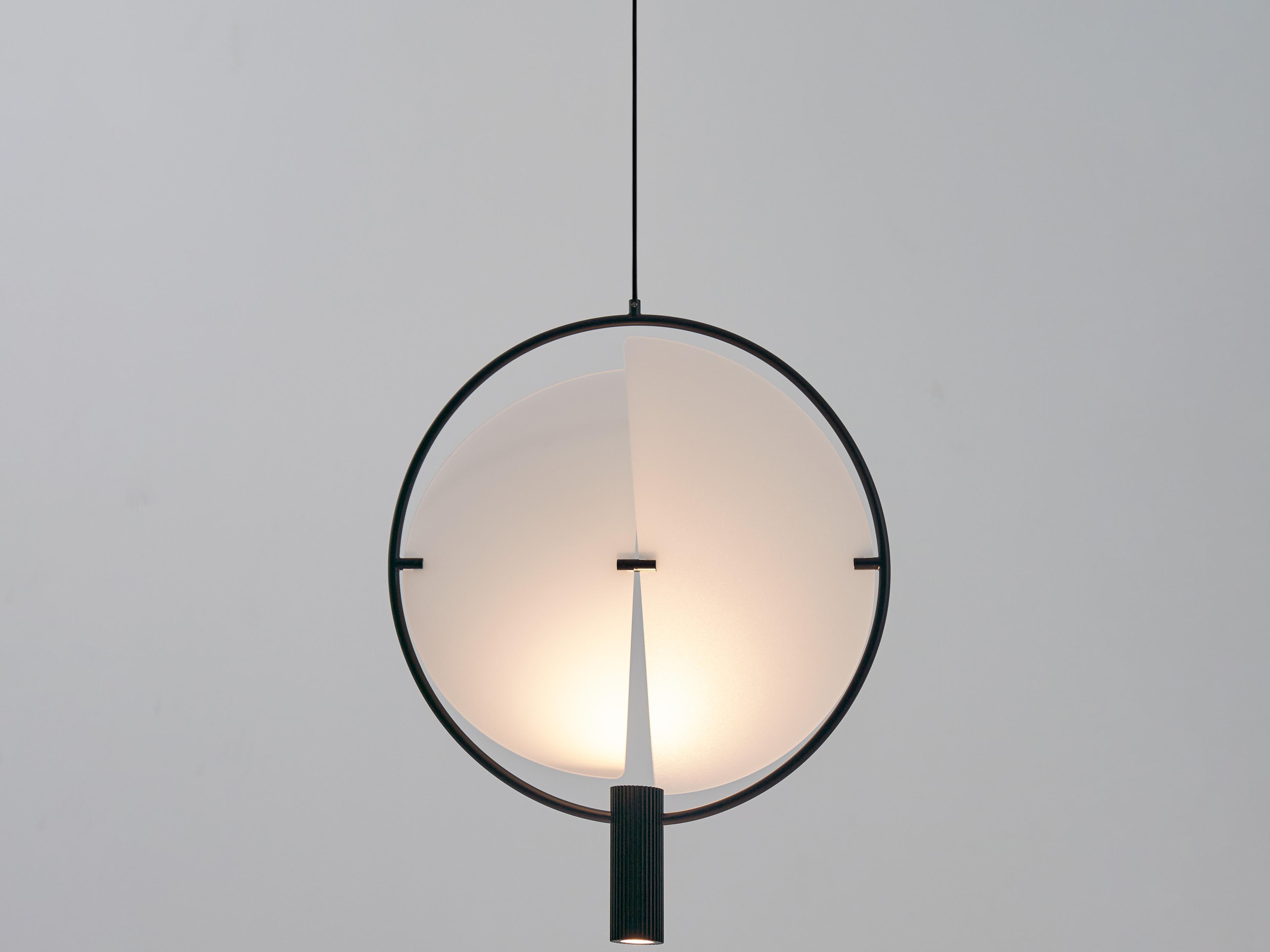 Seed Design Wing White Pc Black LED Pendant