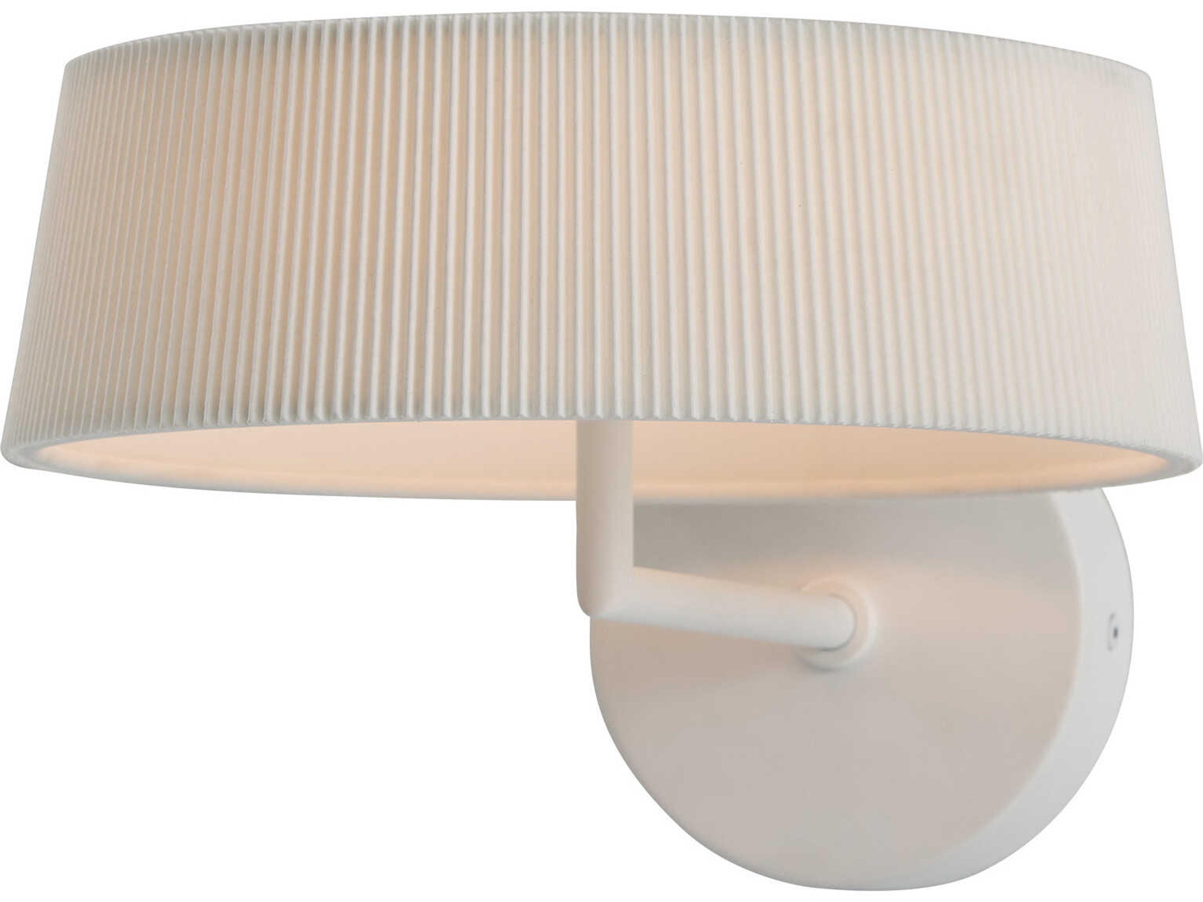 Halo White With Shade LED Wall Sconce