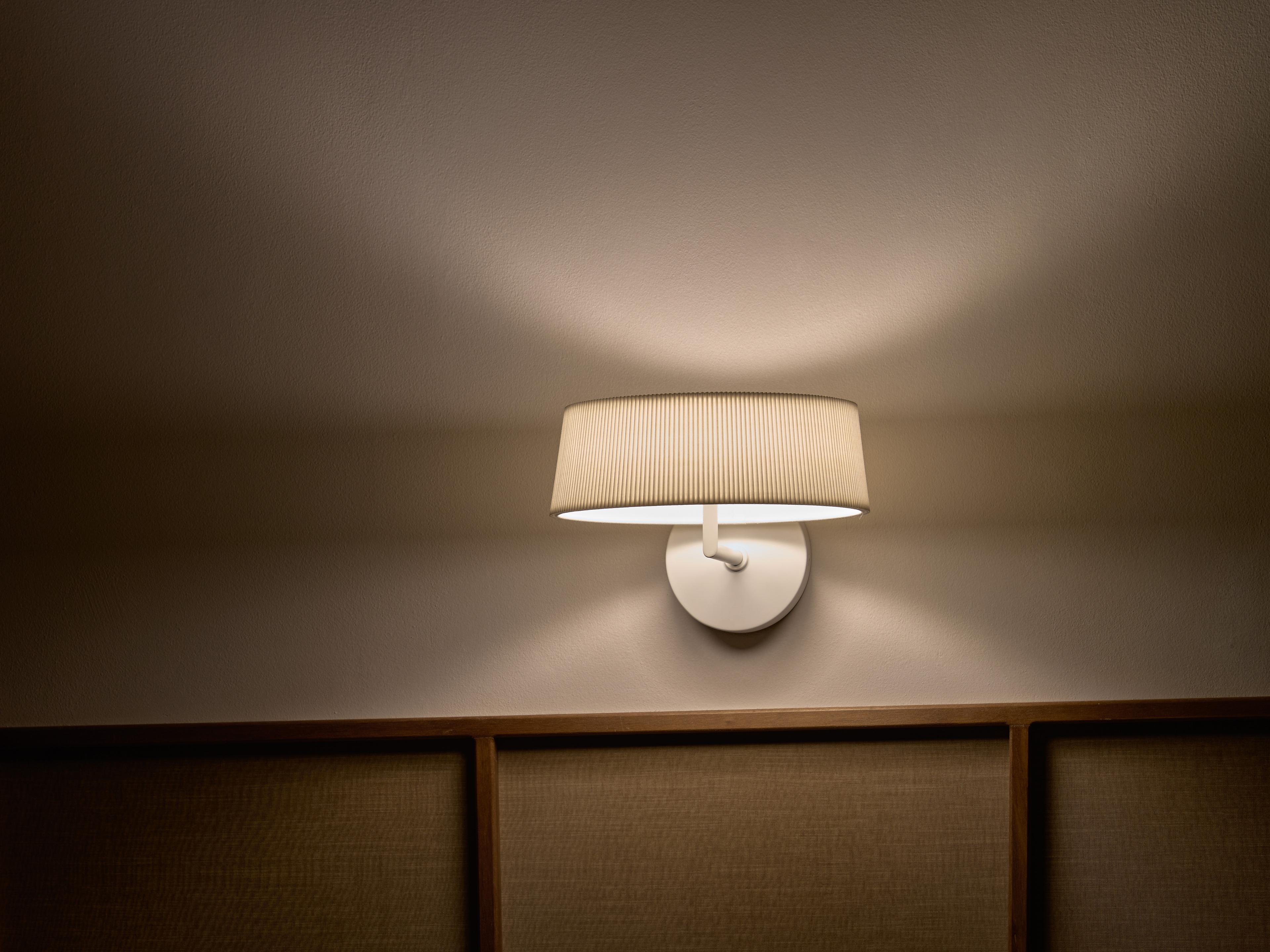 Seed Design Halo White With Shade LED Wall Sconce