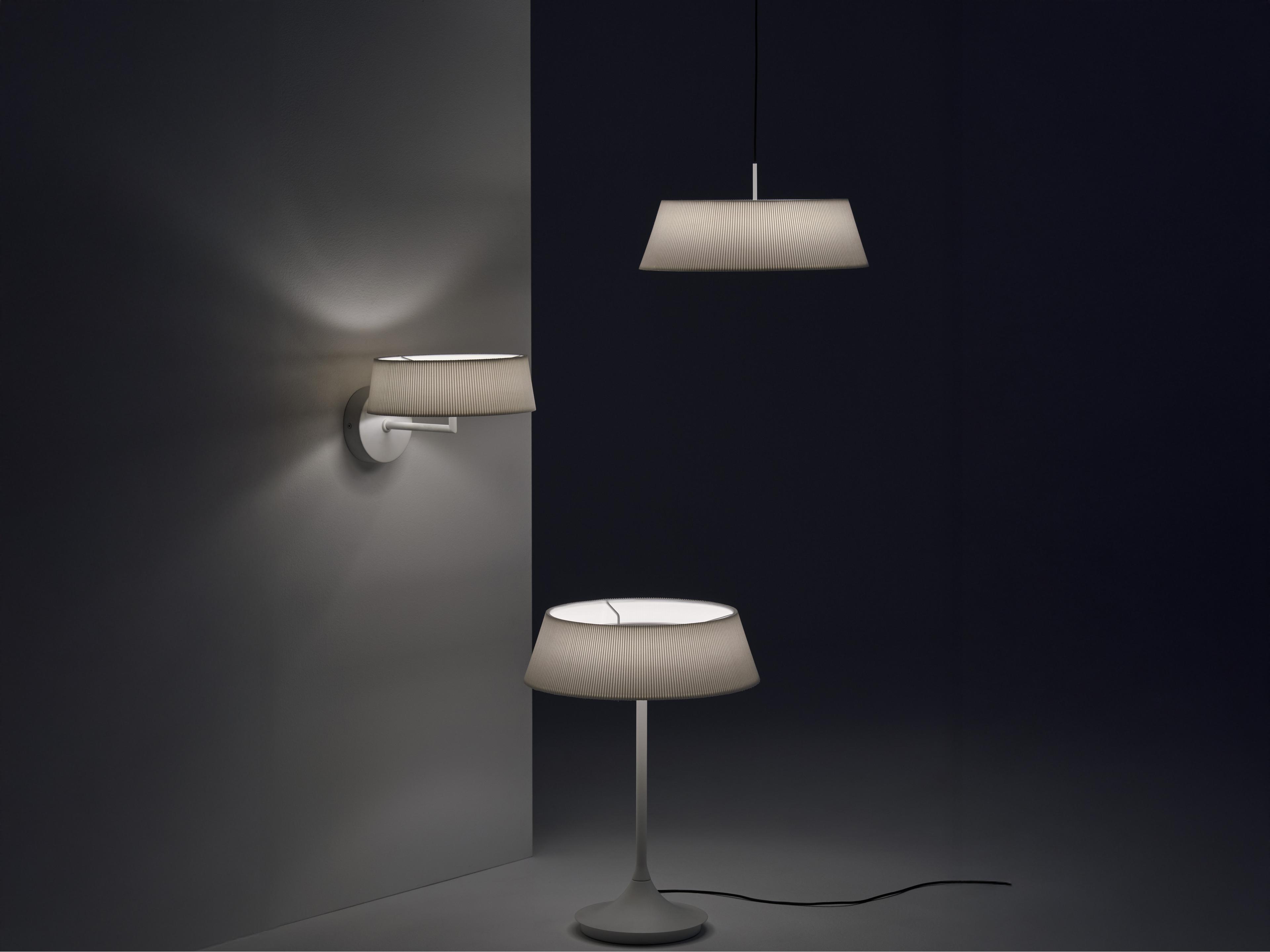 Seed Design Halo White With Shade LED Wall Sconce