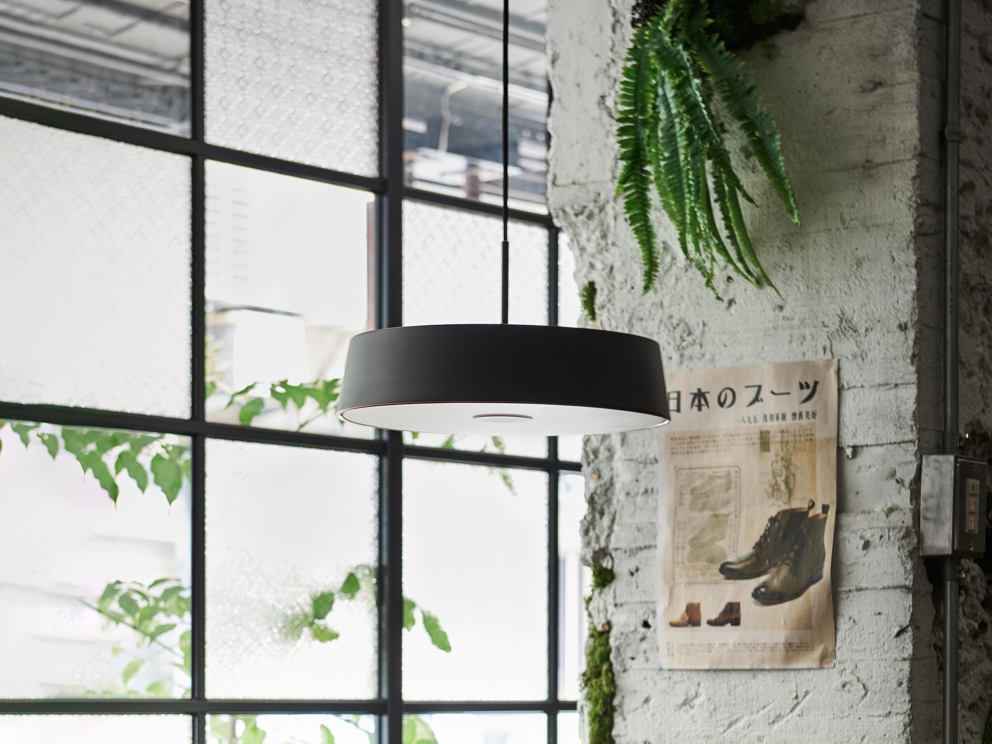 Seed Design China Led Black LED Drum Pendant