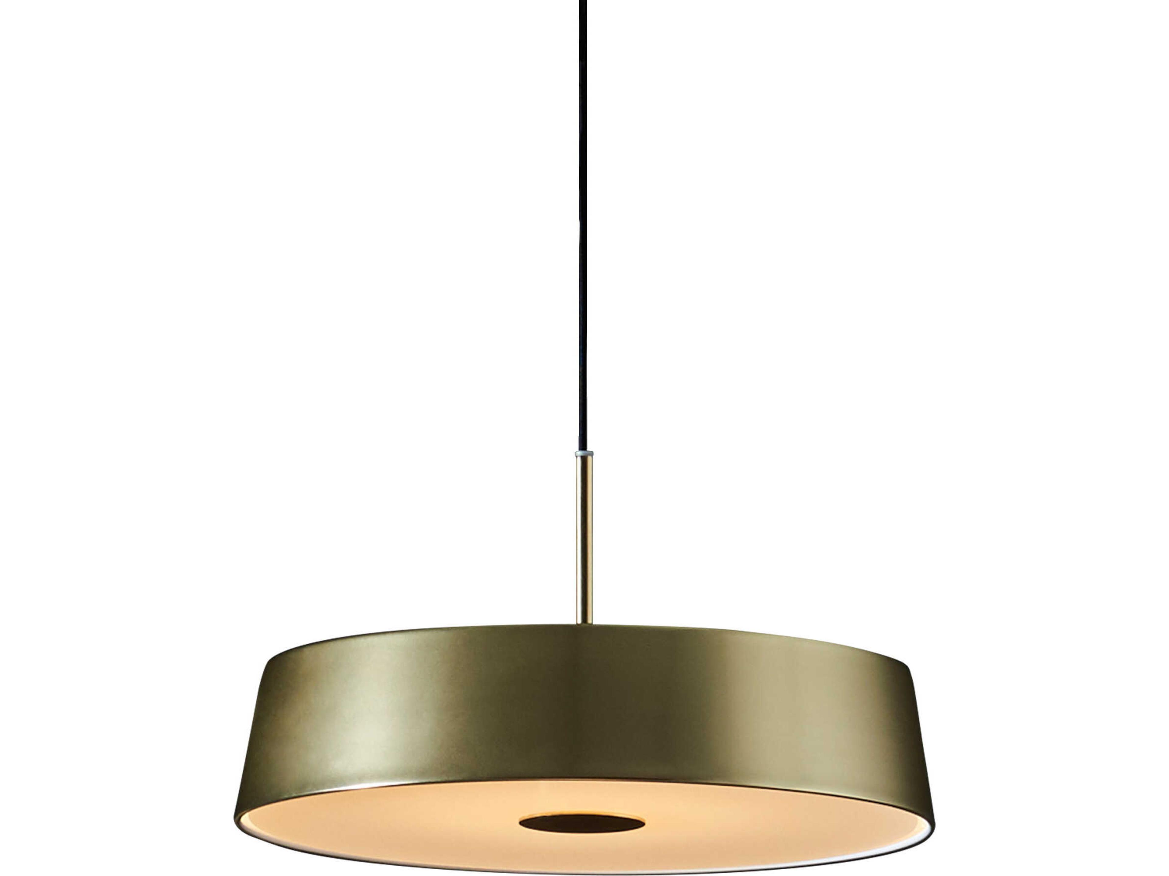 China Led Sand Gold black LED Drum Pendant