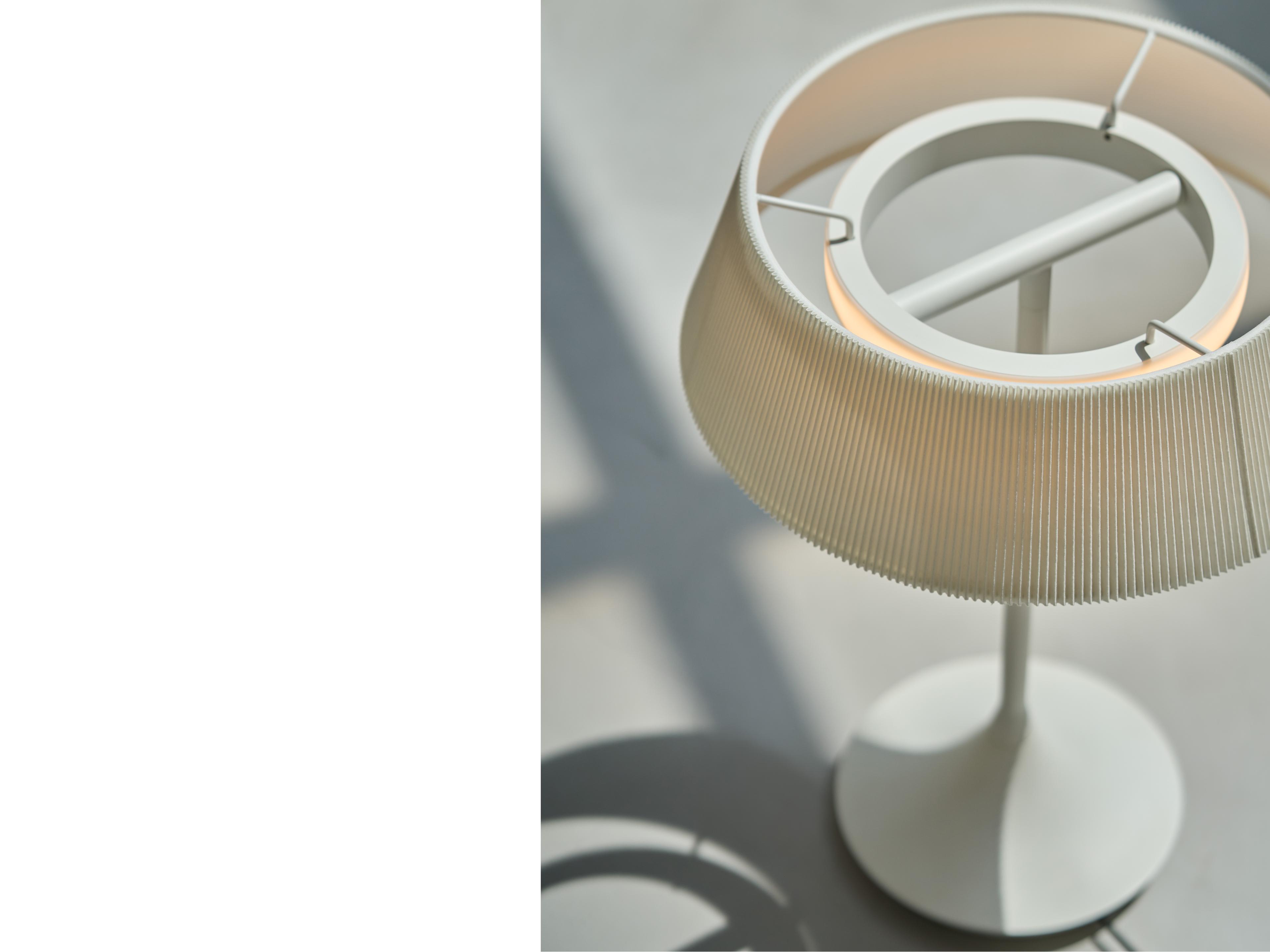 Seed Design Halo White With Shade LED Table Lamp