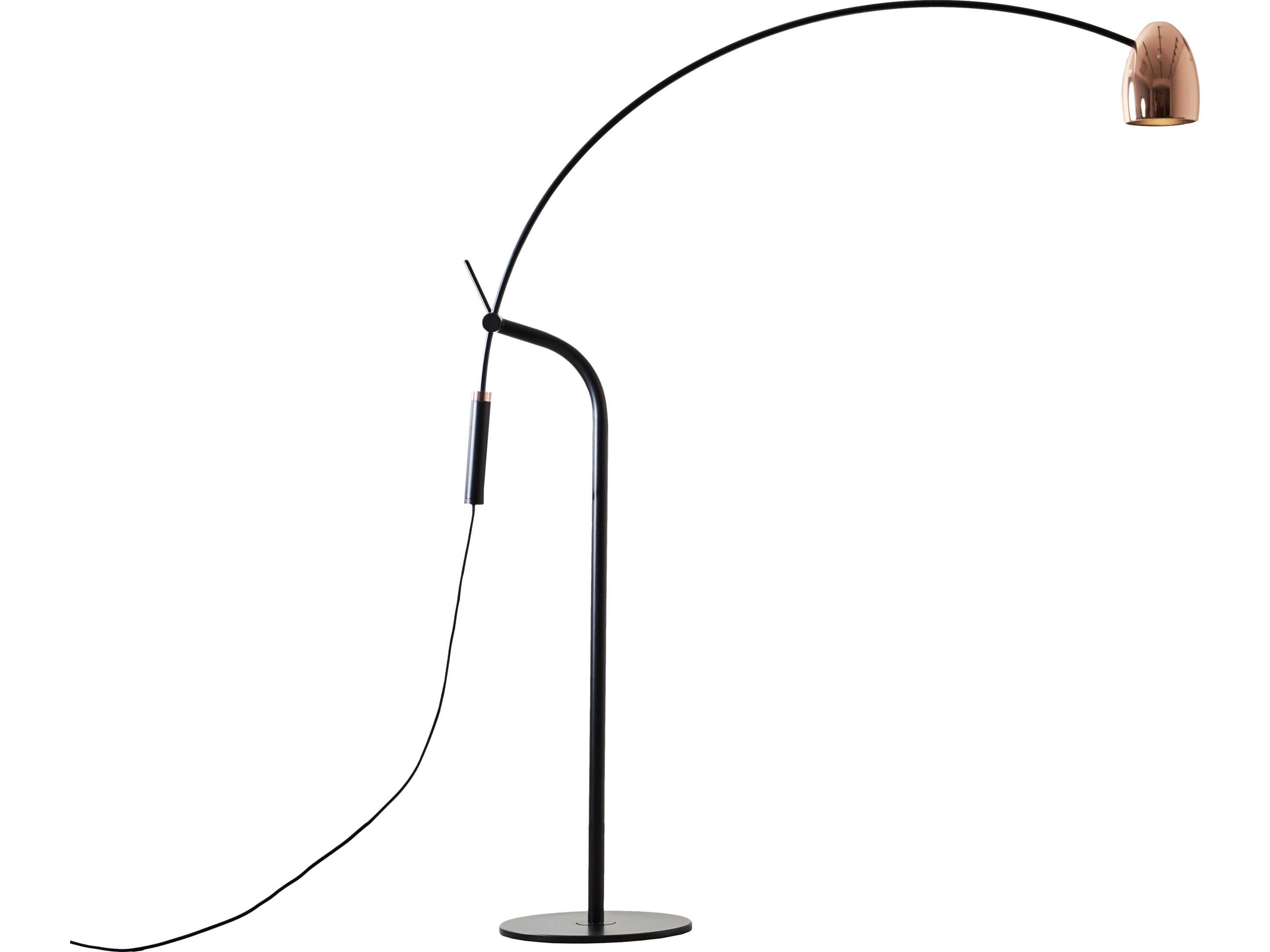 Hercules Copper black LED Floor Lamp