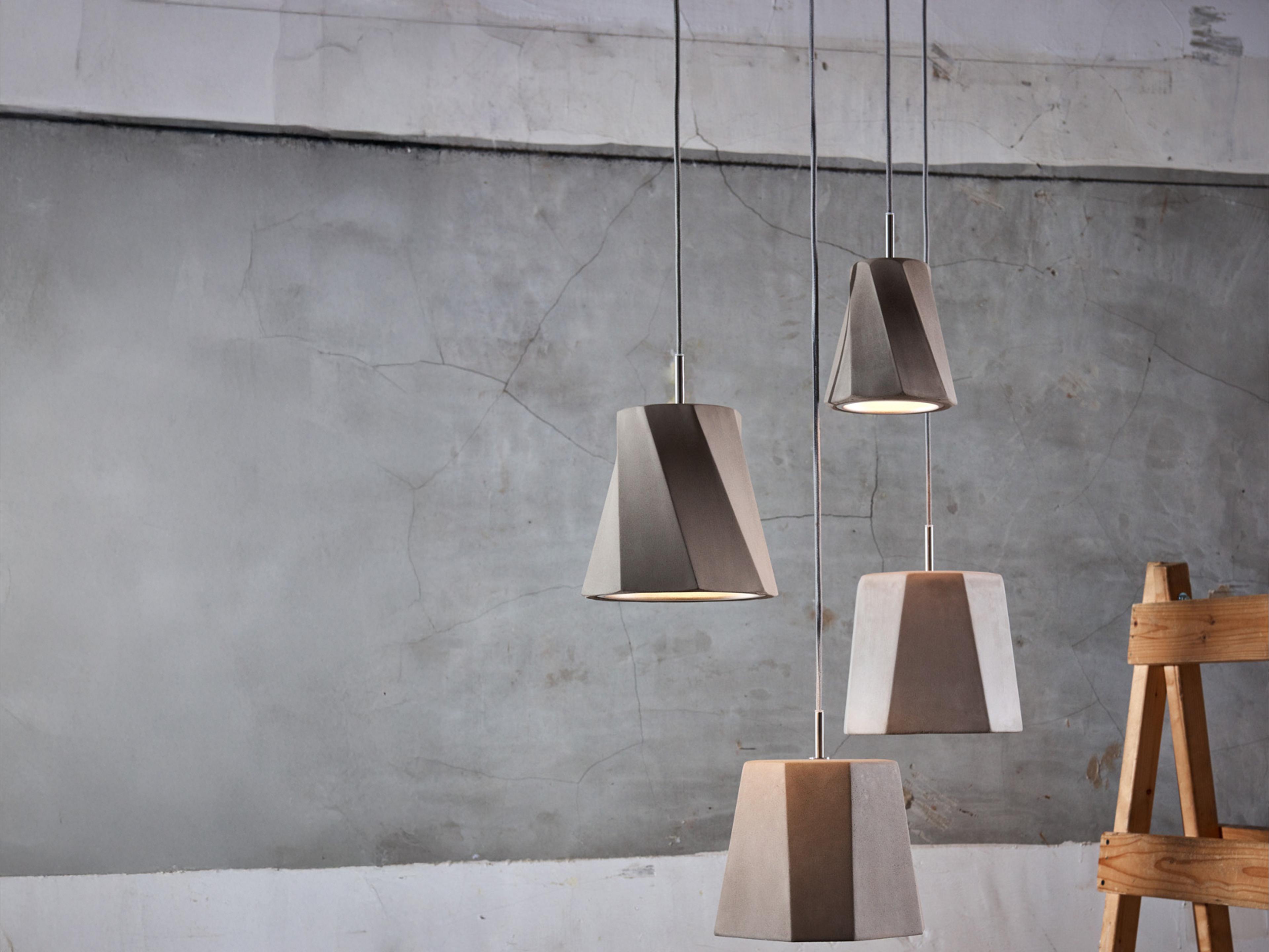 Seed Design Castle Concrete Gray Mini Pendant