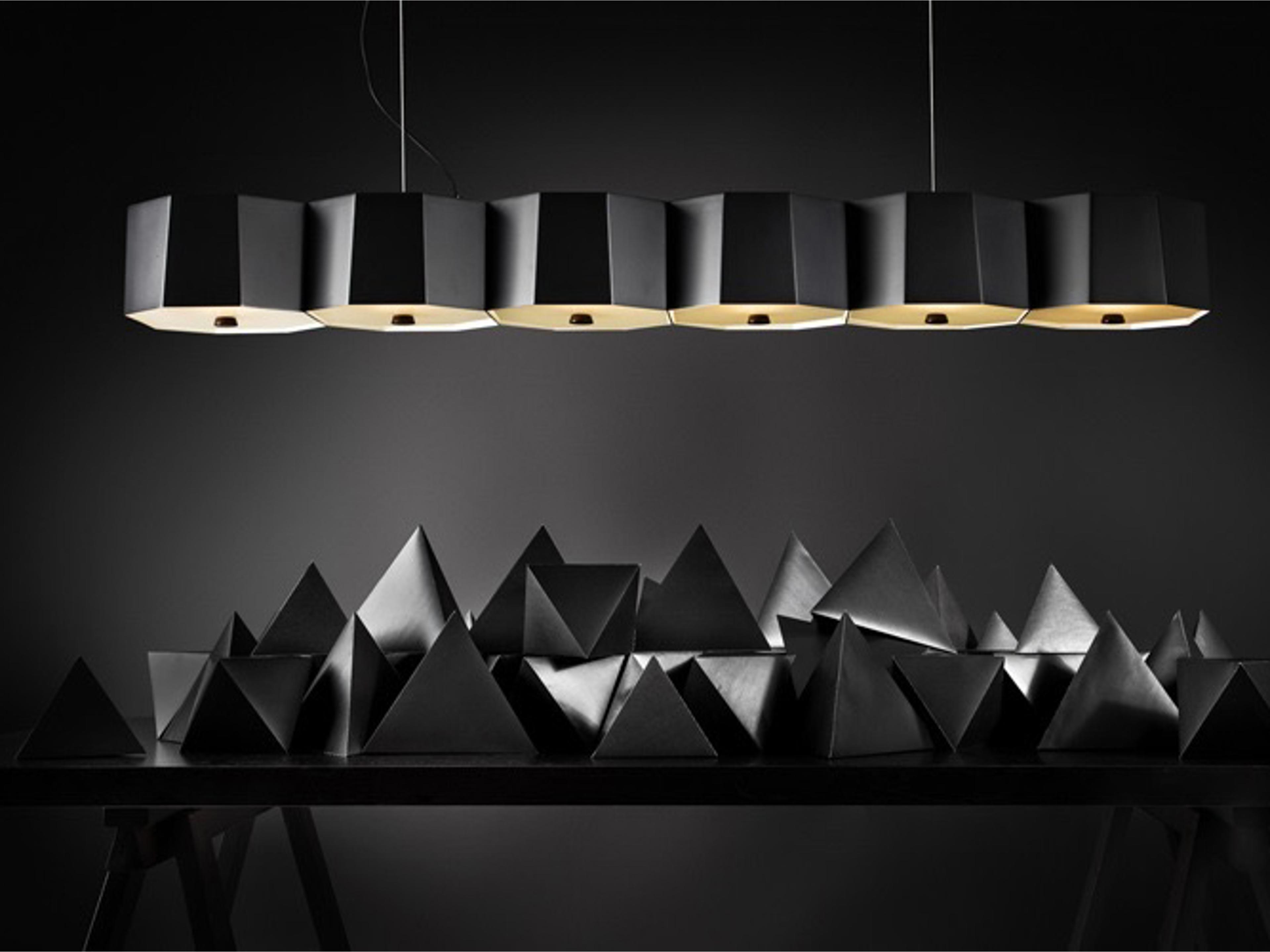 Seed Design Zhe Black Linear Island Pendant