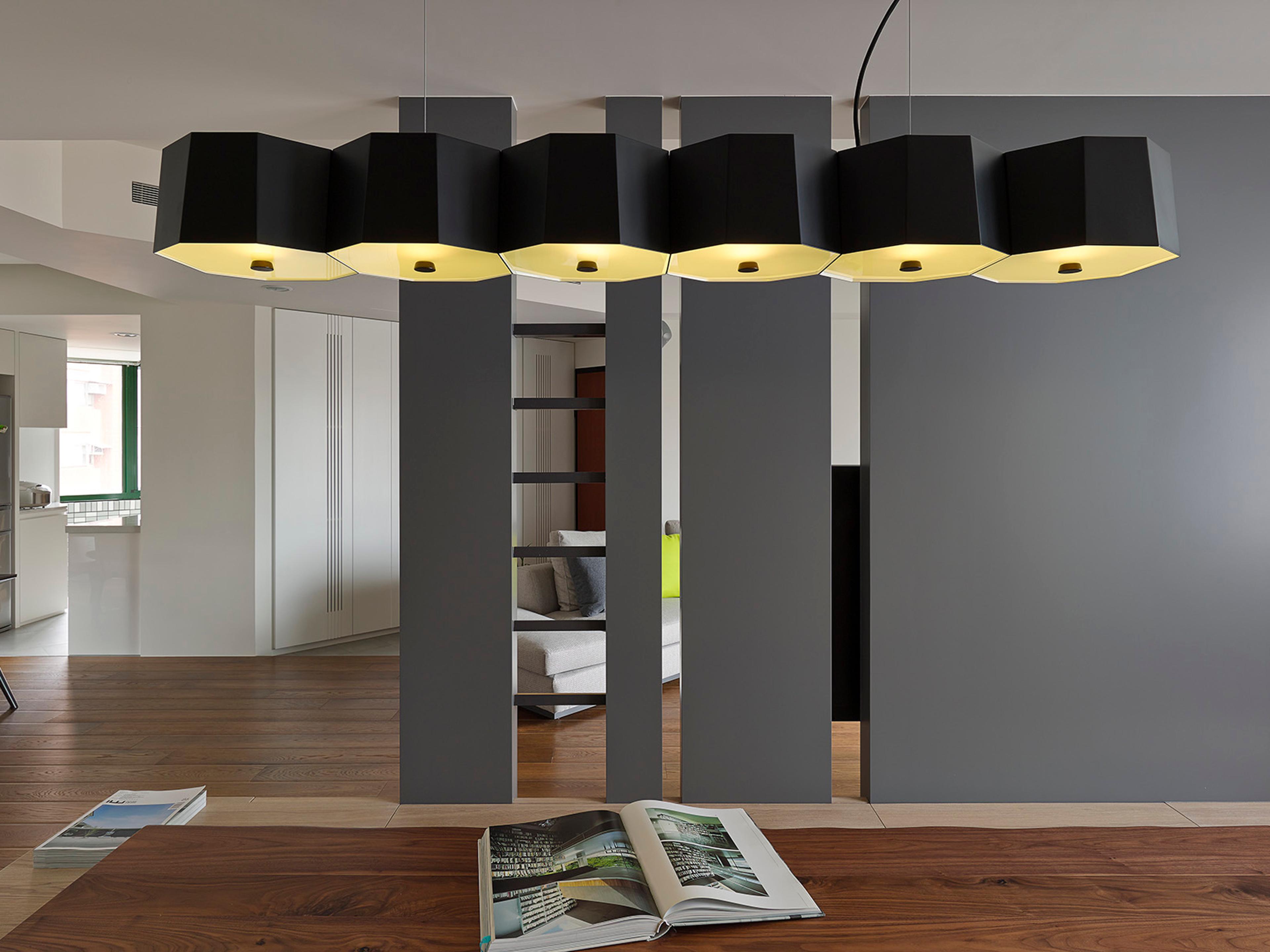 Seed Design Zhe Black Linear Island Pendant