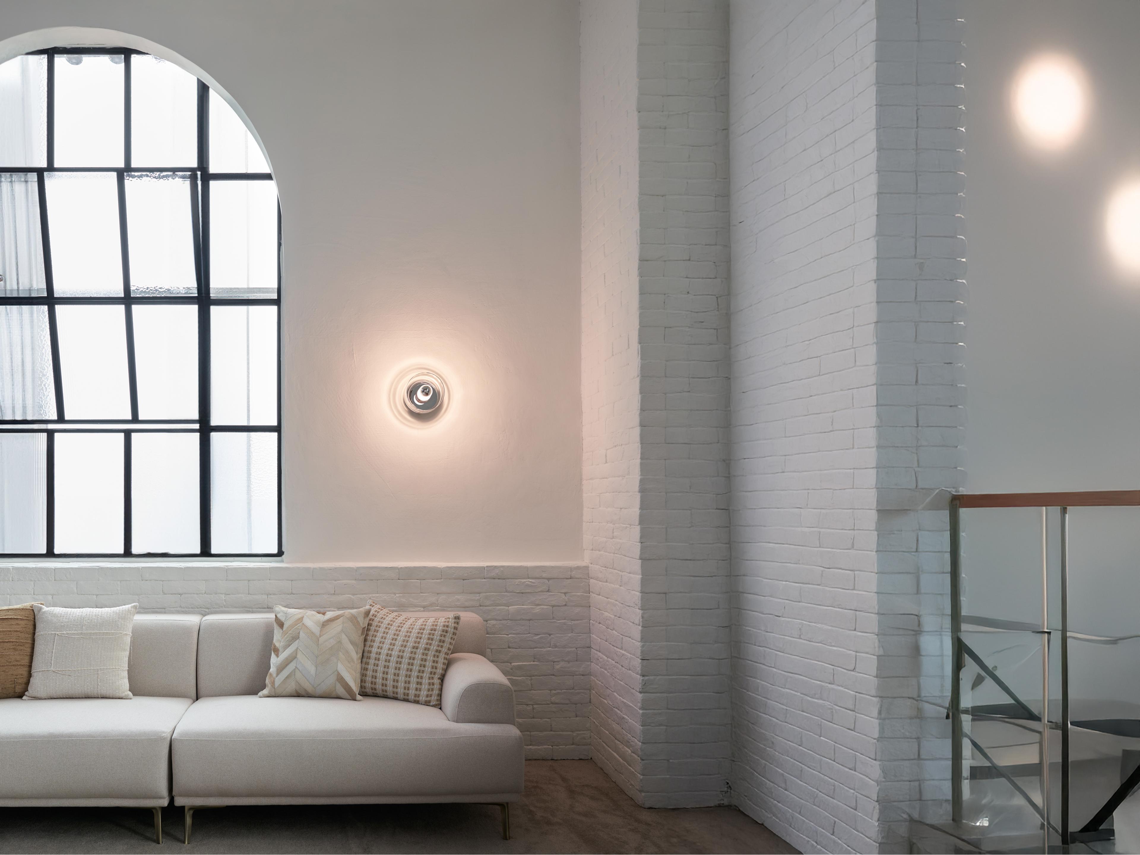 Seed Design Snow Flake Chrome Clear Glass