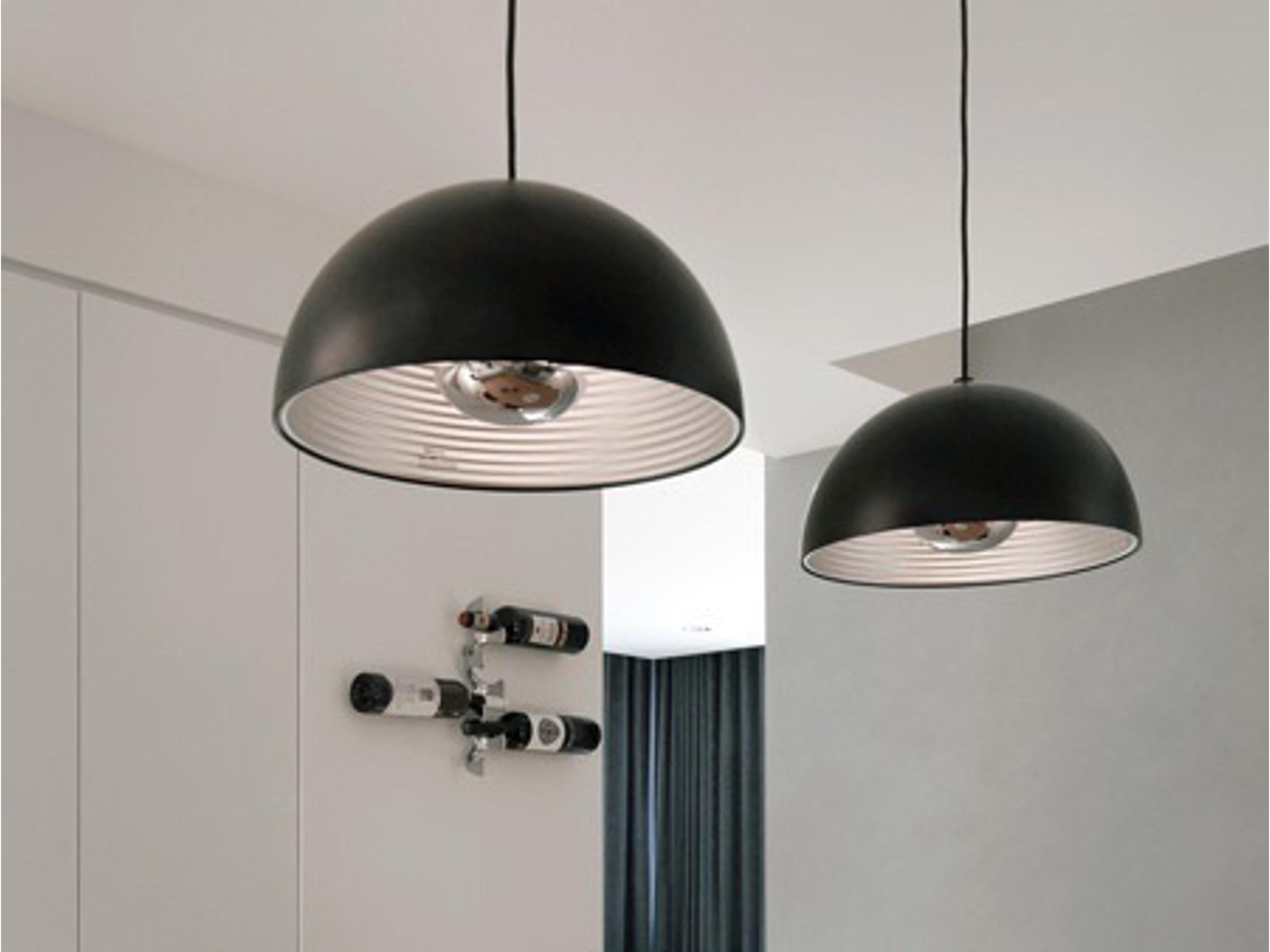 Seed Design Dome Black Pendant