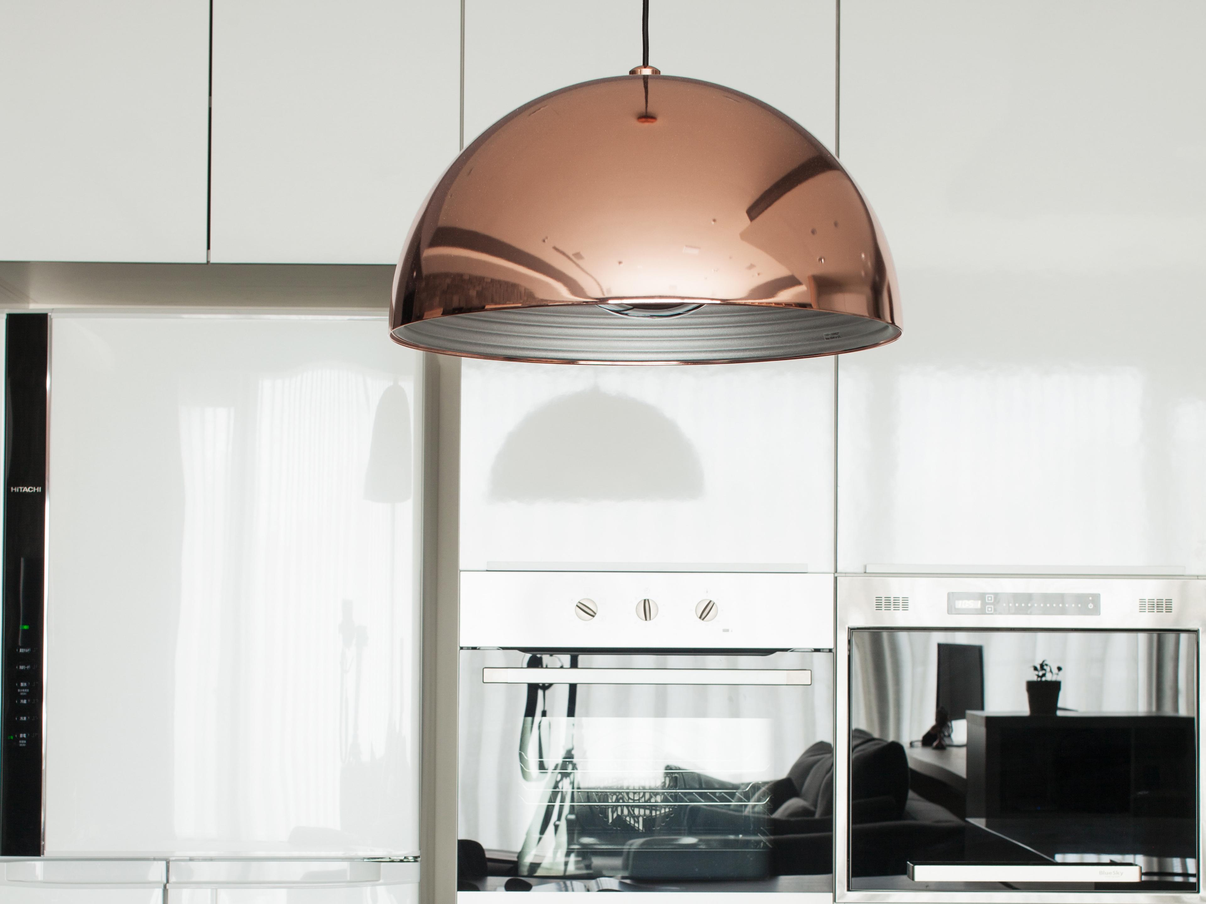 Seed Design Dome Copper Pendant