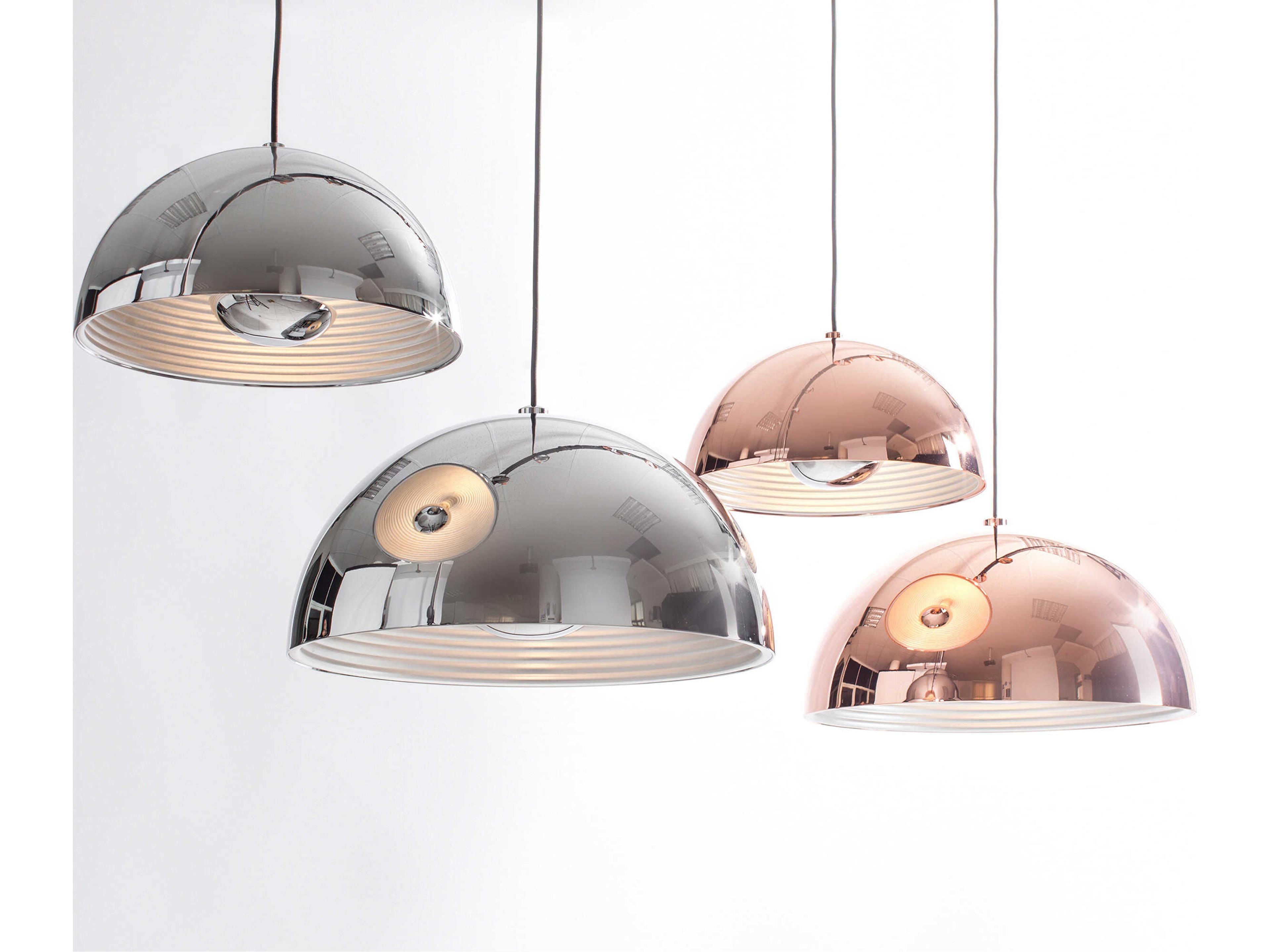 Seed Design Dome Chrome Pendant