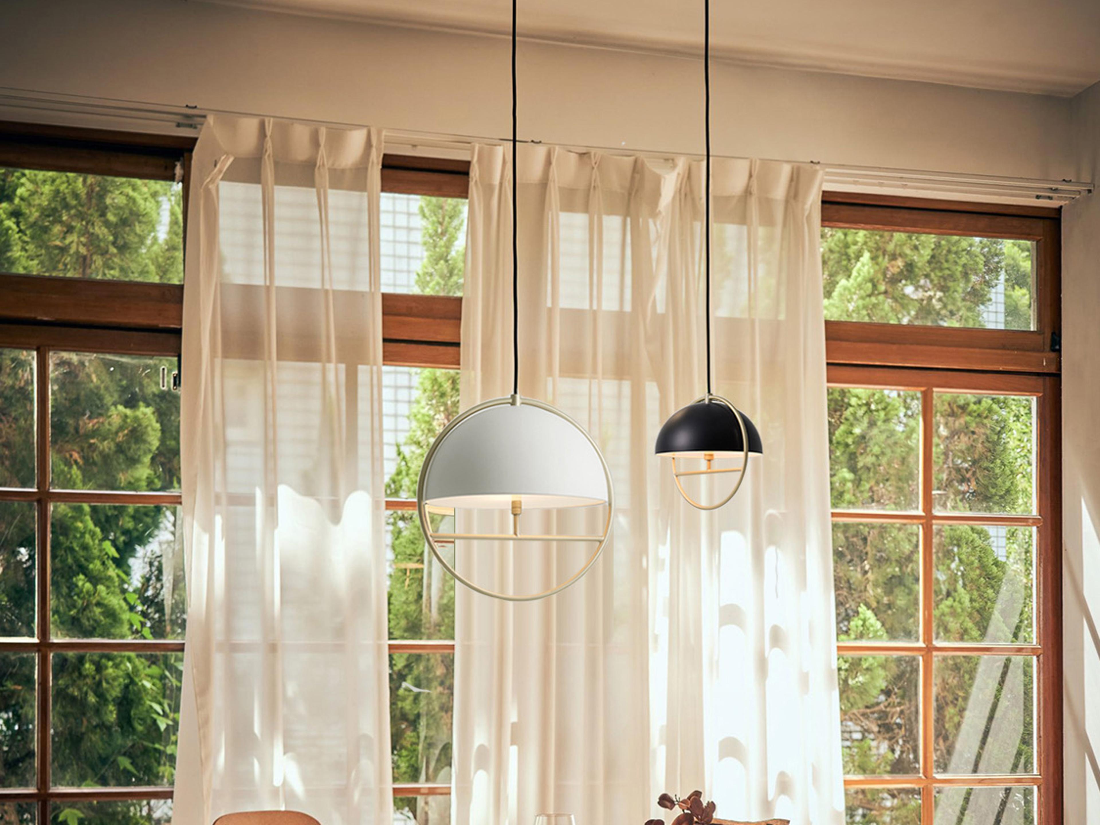 Seed Design Huan Matt Black champagne Gold Globe Pendant