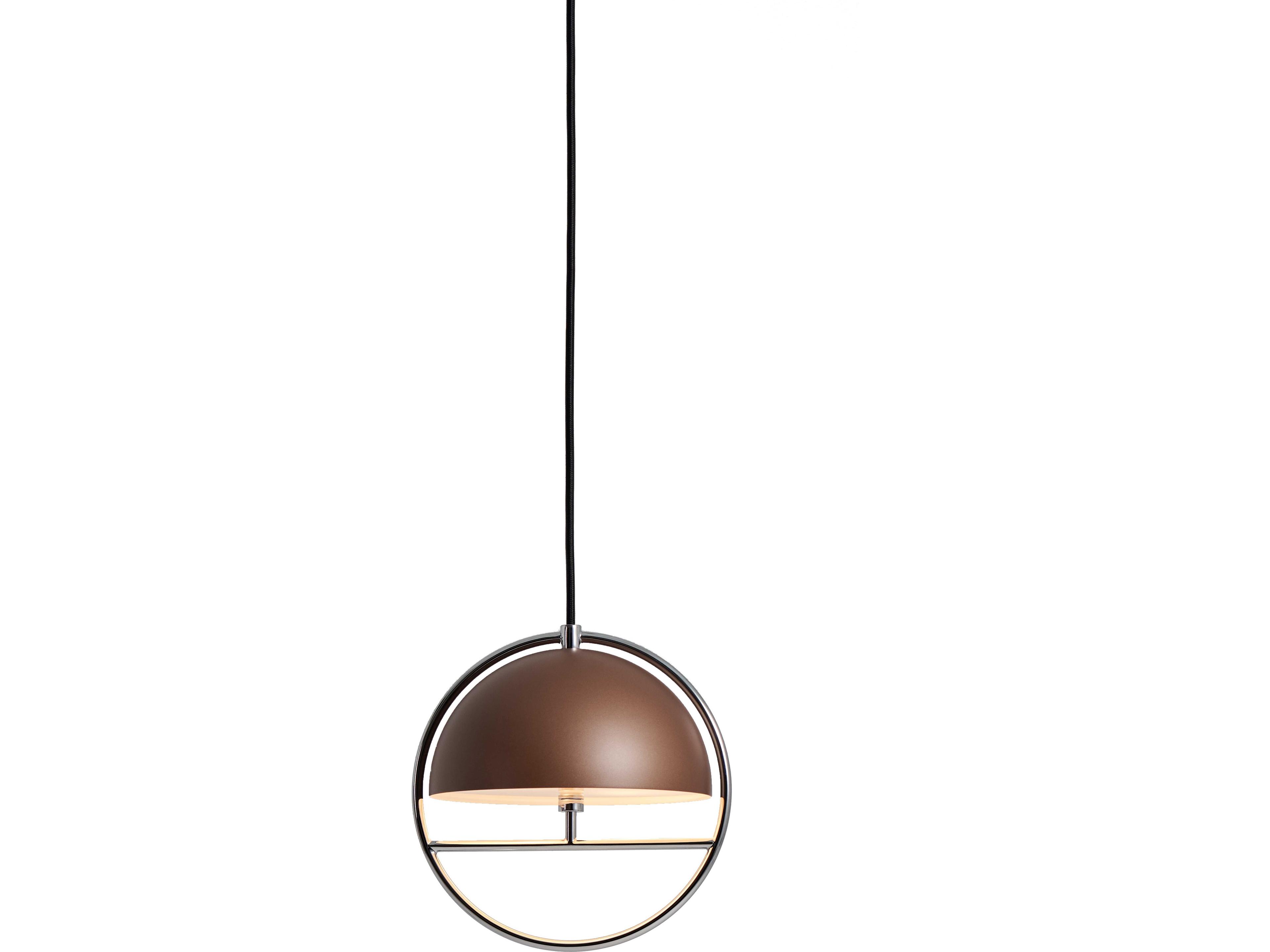 Seed Design Huan Cocoa chrome Brown Globe Pendant