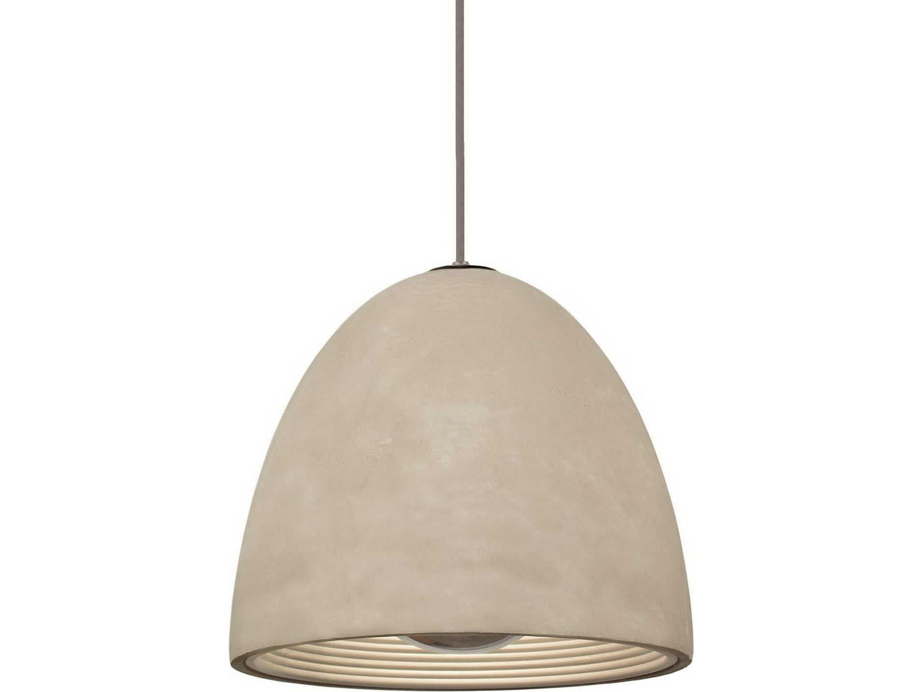 Castle Concrete Gray Dome Pendant