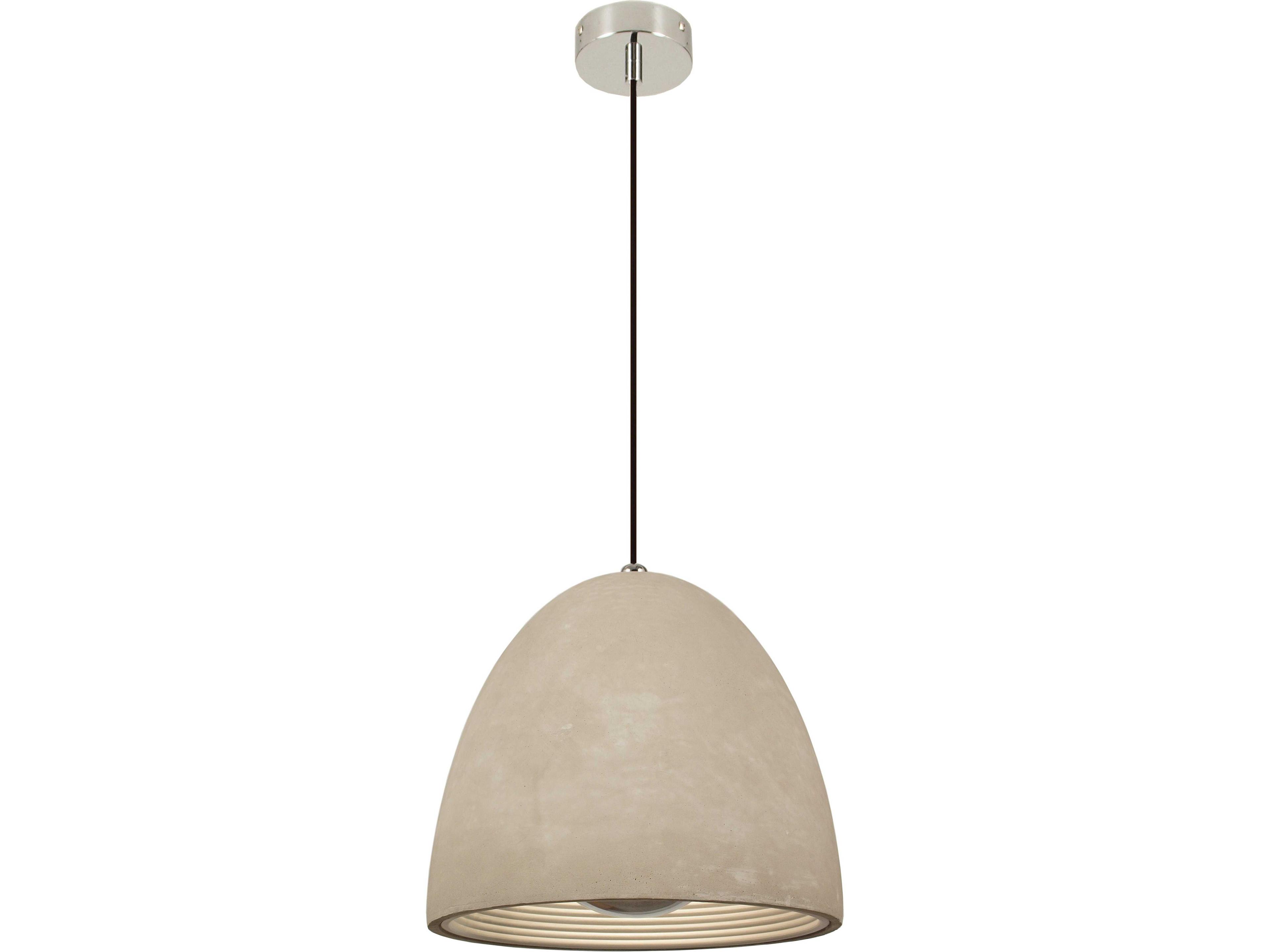 Seed Design Castle Concrete Gray Dome Pendant