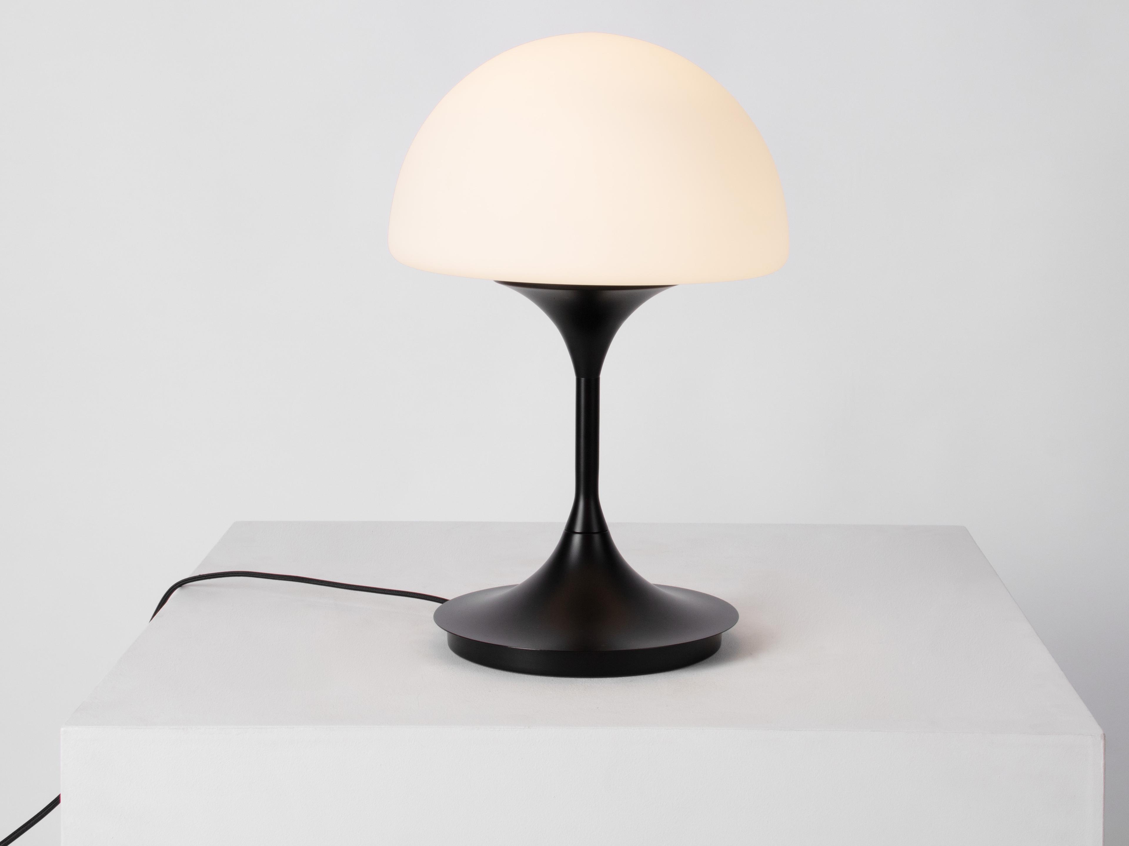 Seed Design Pensee L Matt Opal Black LED Table Lamp