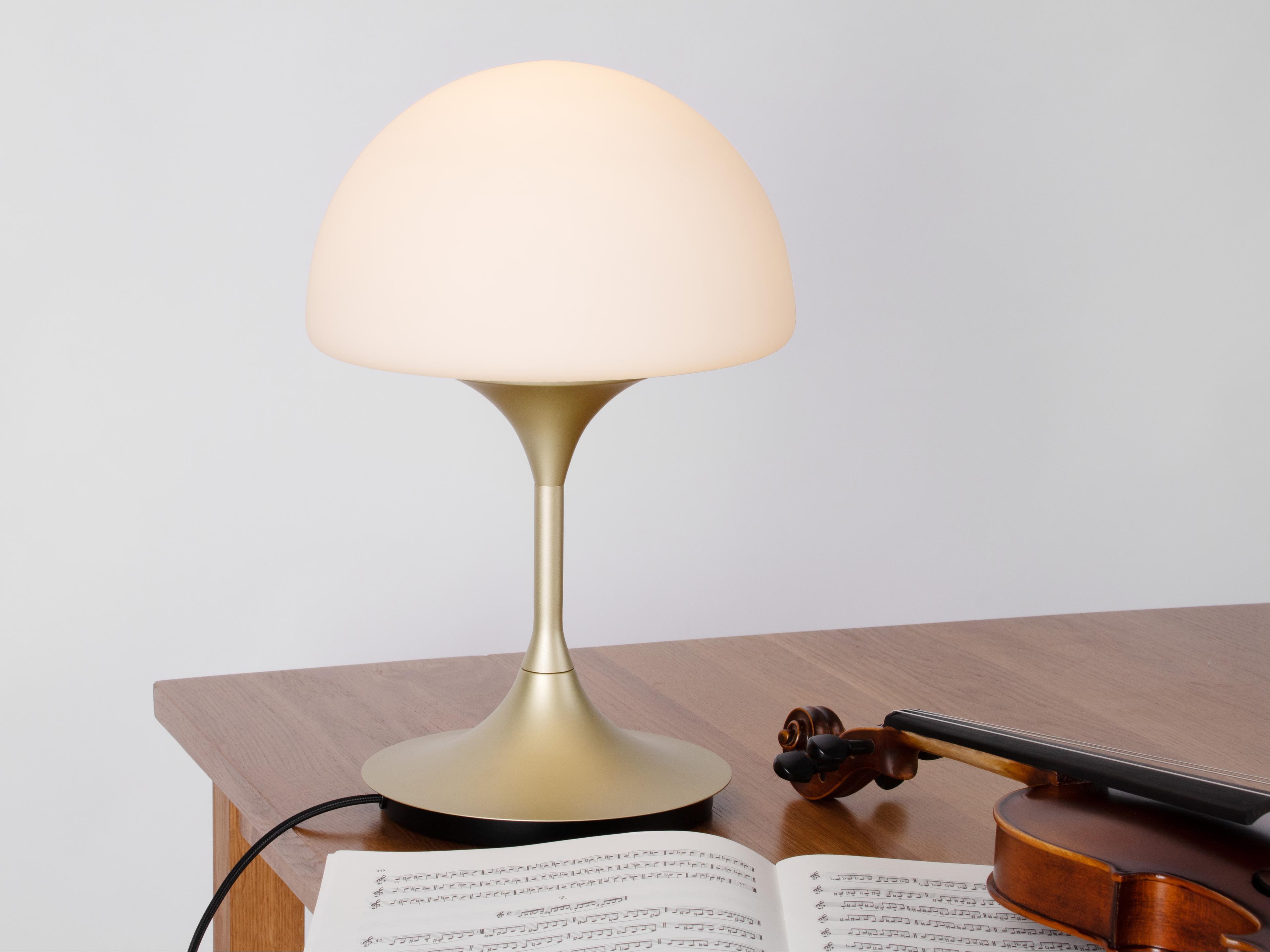 Seed Design Pensee L Matt Opal Champagne Gold LED Table Lamp