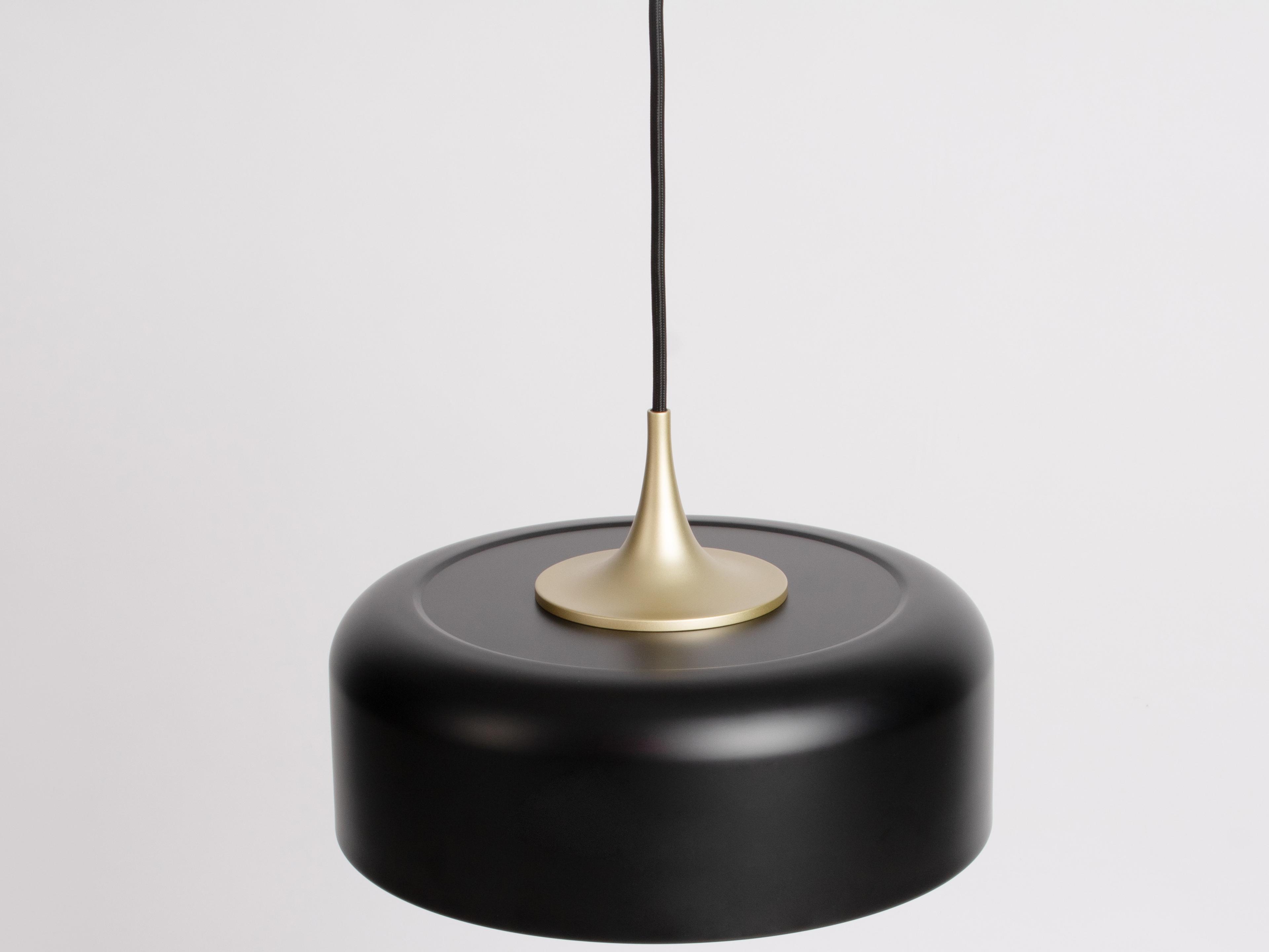 Seed Design Pensee L Matt Black LED Dome Pendant