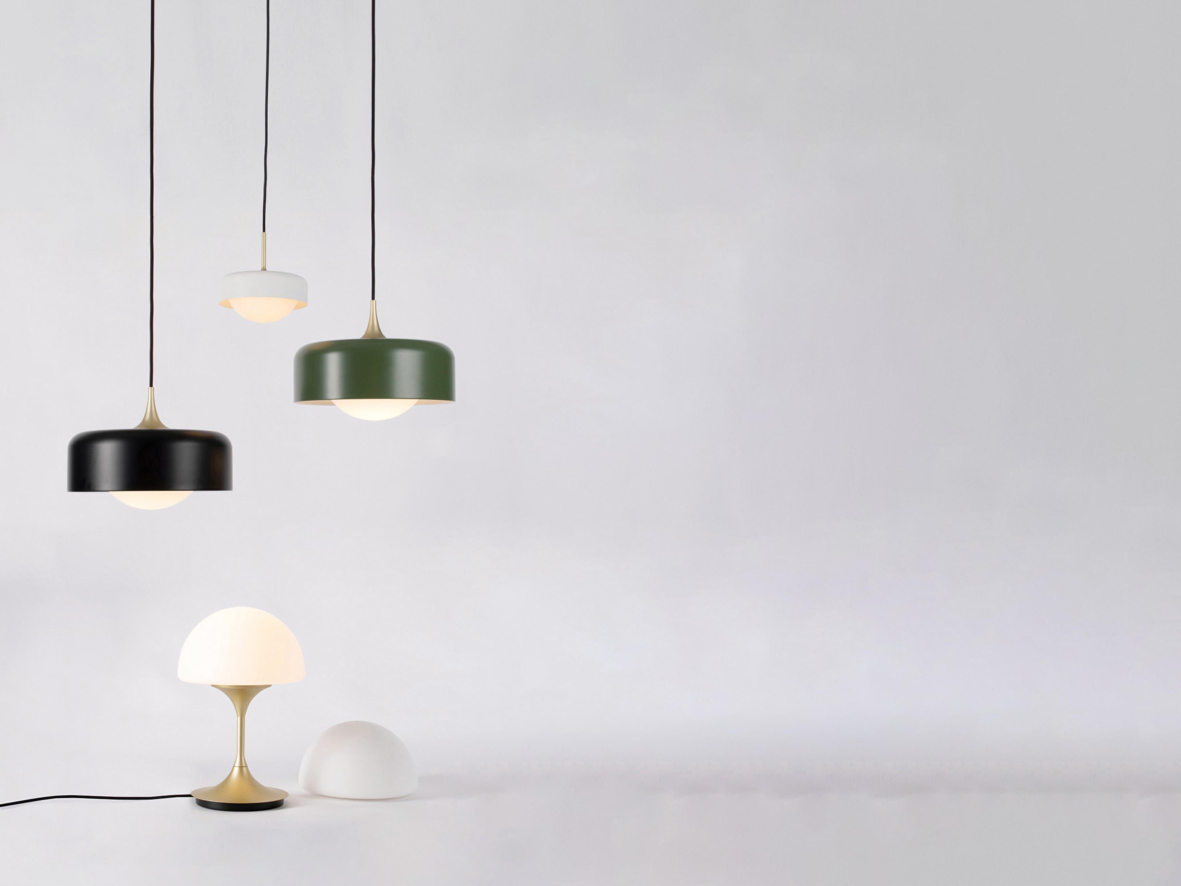 Seed Design Pensee L Matt Black LED Dome Pendant