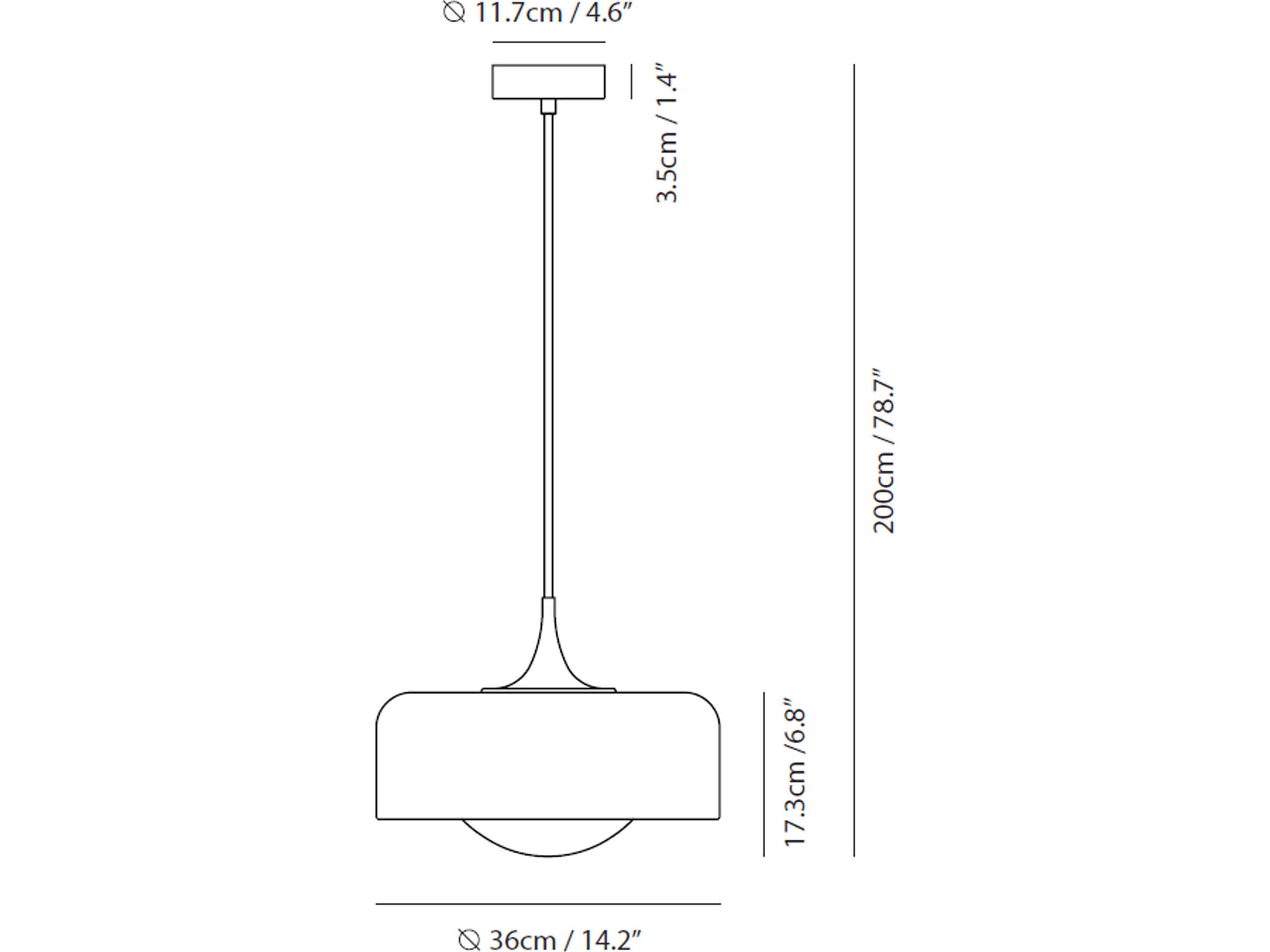 Seed Design Pensee L Olive Green LED Drum Pendant