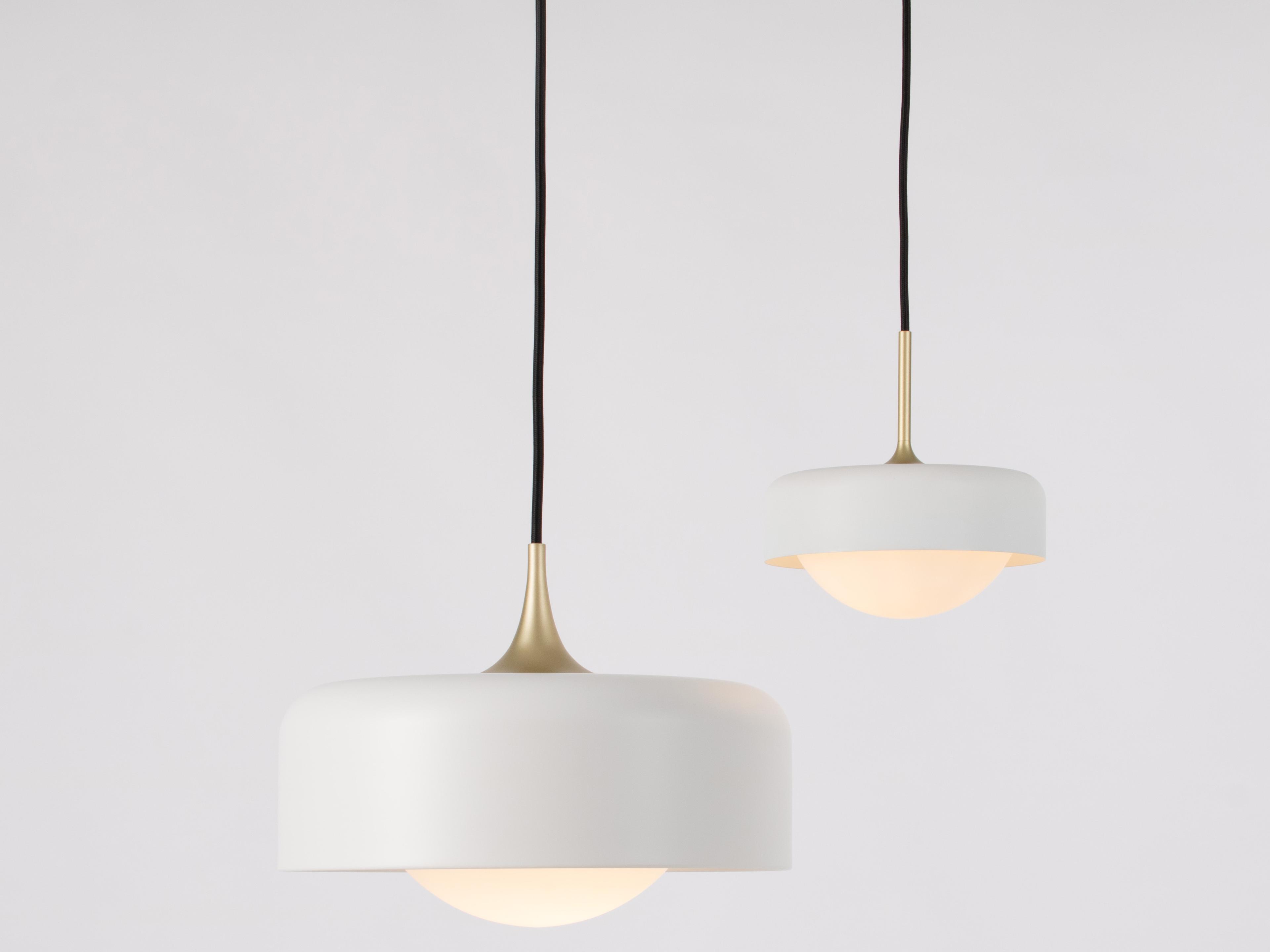 Seed Design Pensee L Matt White LED Drum Pendant