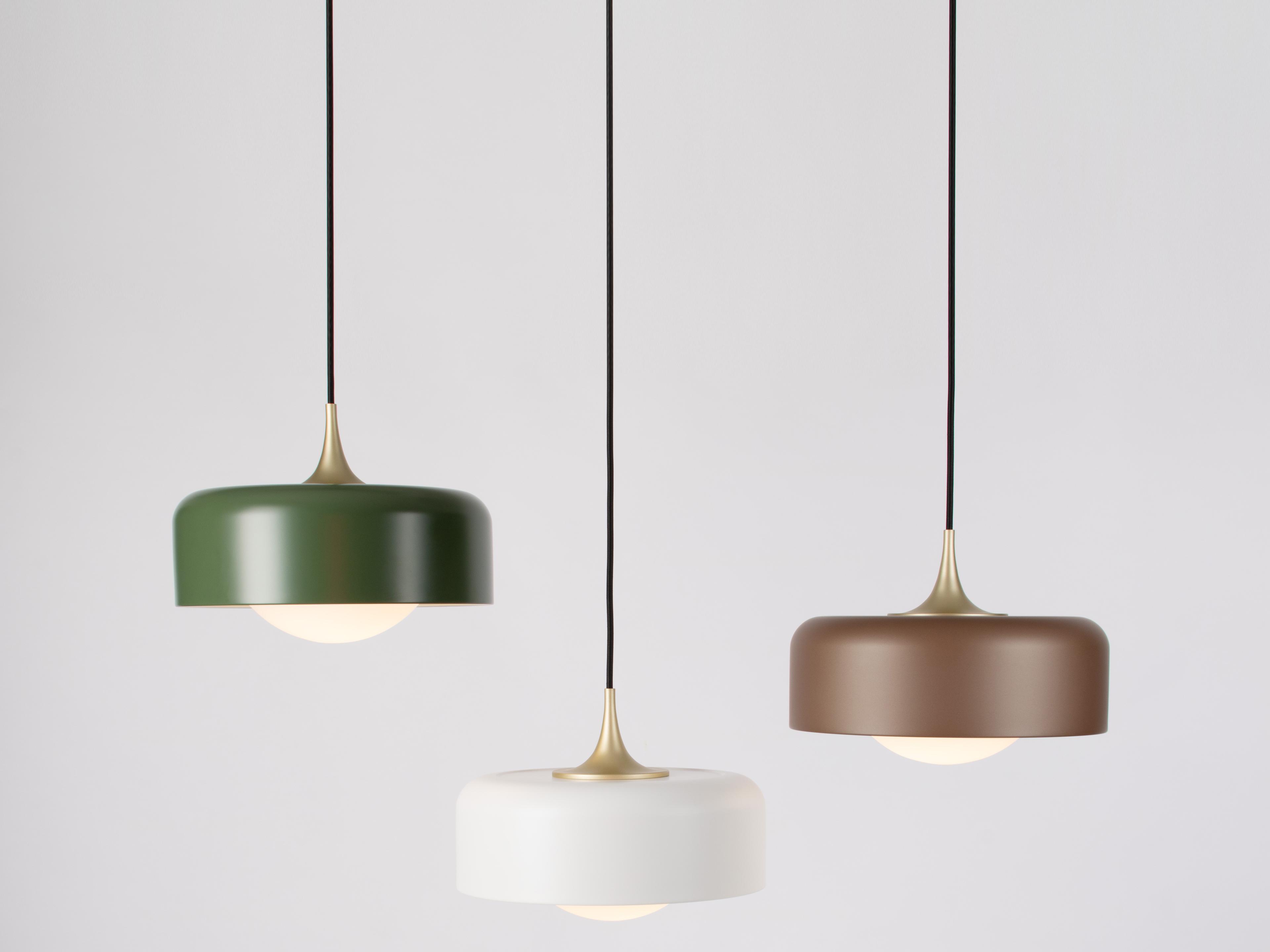 Seed Design Pensee L Matt White LED Drum Pendant