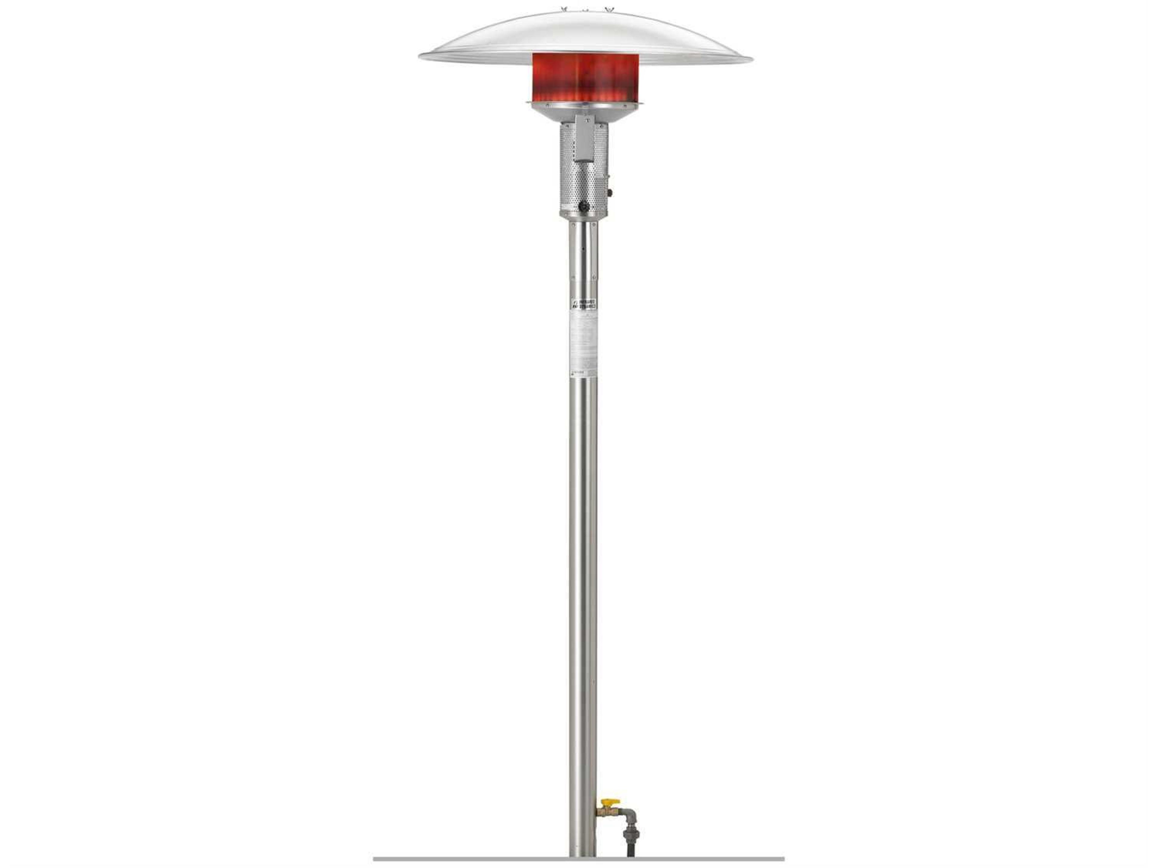 Sunglo Stainless Steel Permanent Post Natural Gas Patio Heater