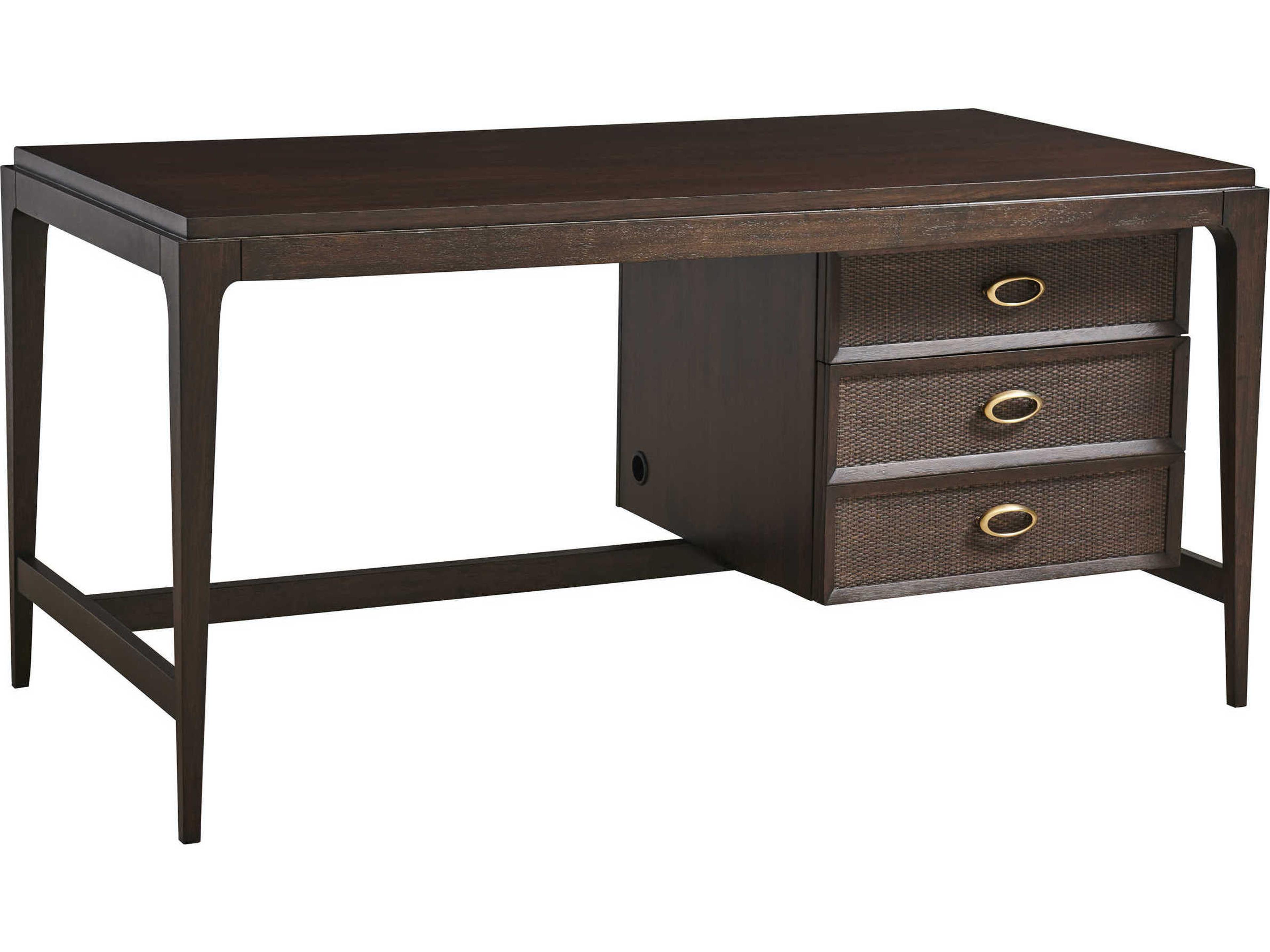 Studio Designs Dark Brown Walnut Wood Writing Desk