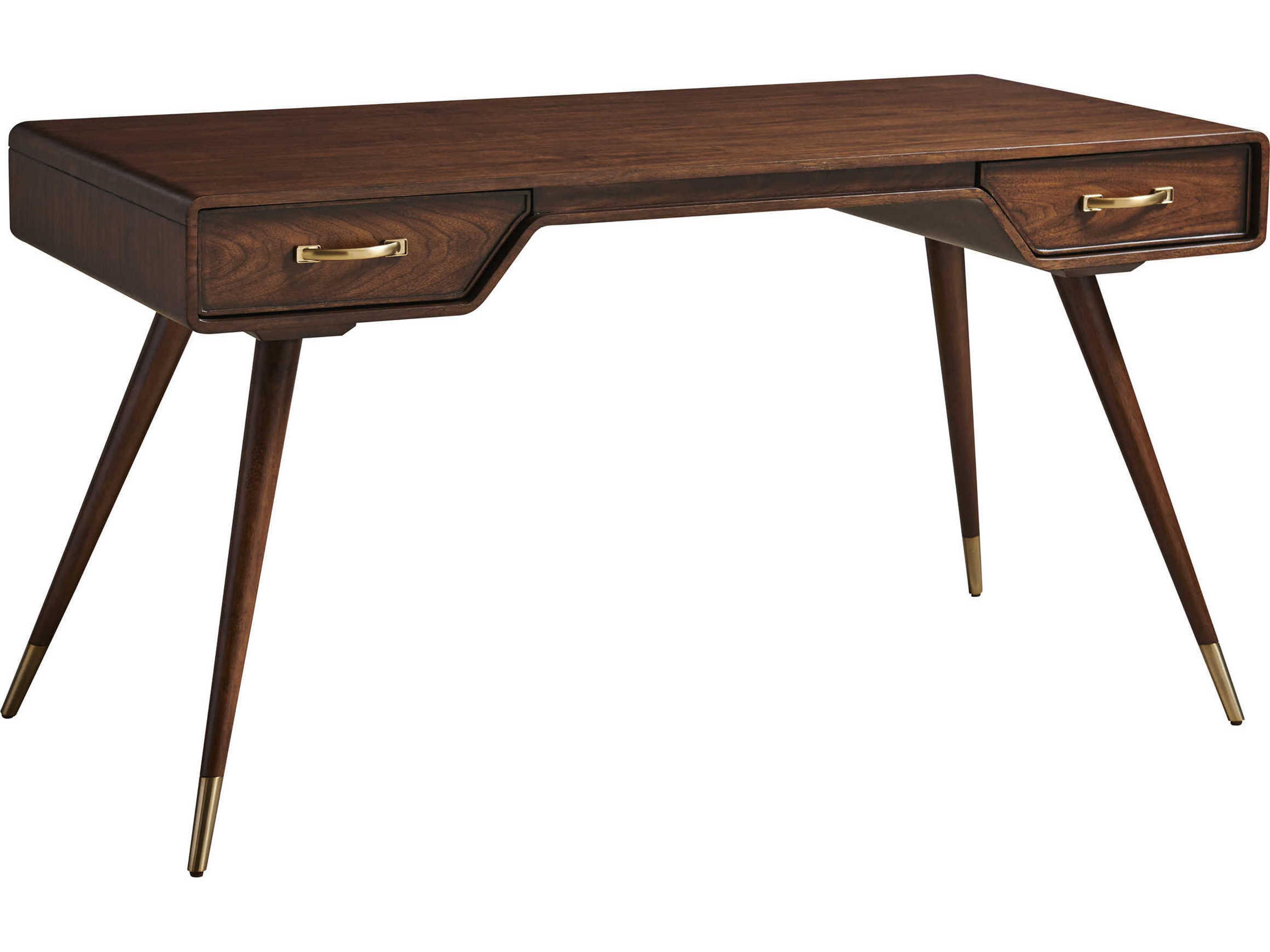 Studio Designs Walnut Brown Wood Writing Desk