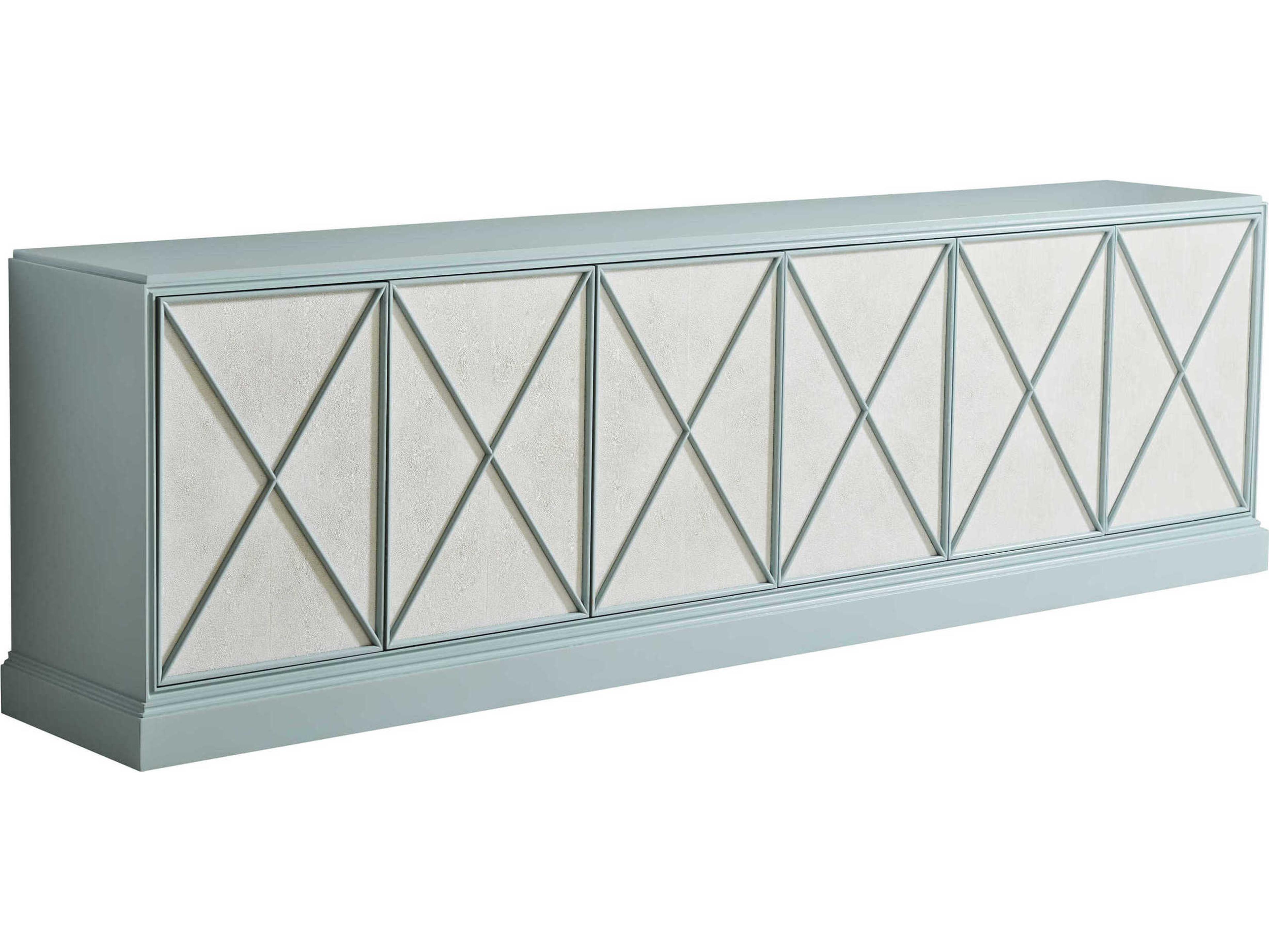 Studio Designs 103" Soft Pale Blue Media Console