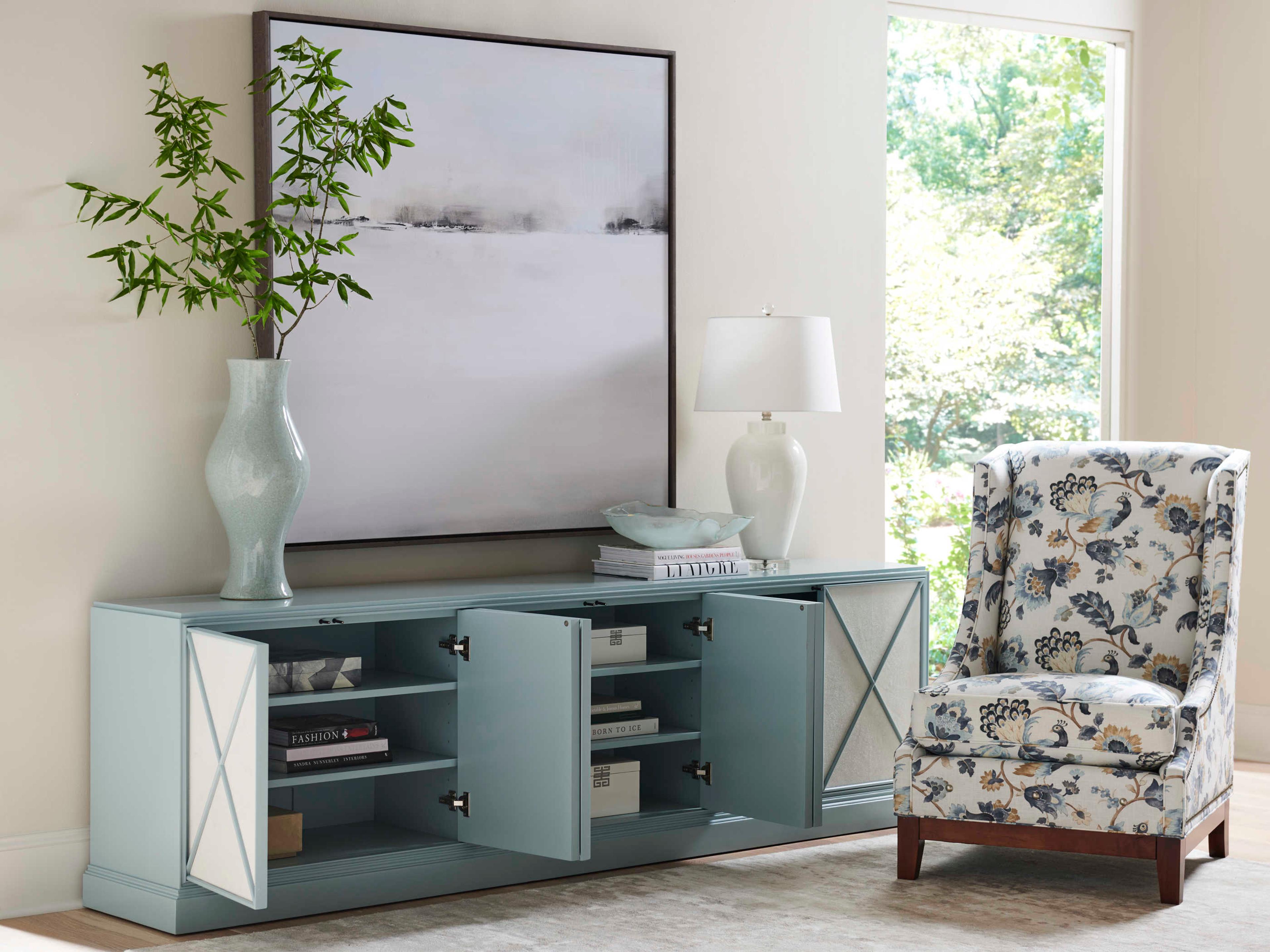 Sligh Studio Designs 103" Soft Pale Blue Media Console
