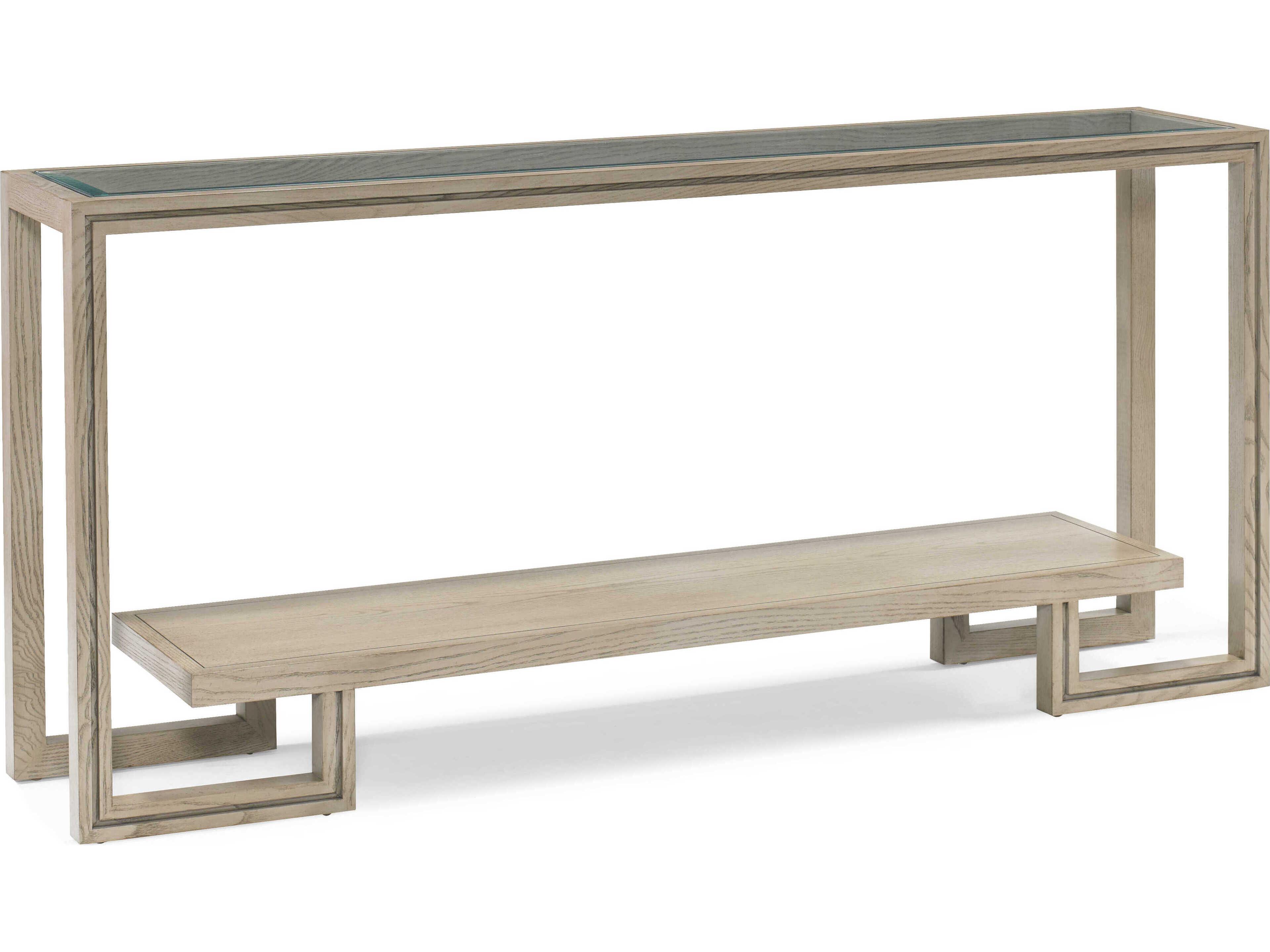 North Shore Rectangular Glass Console Table