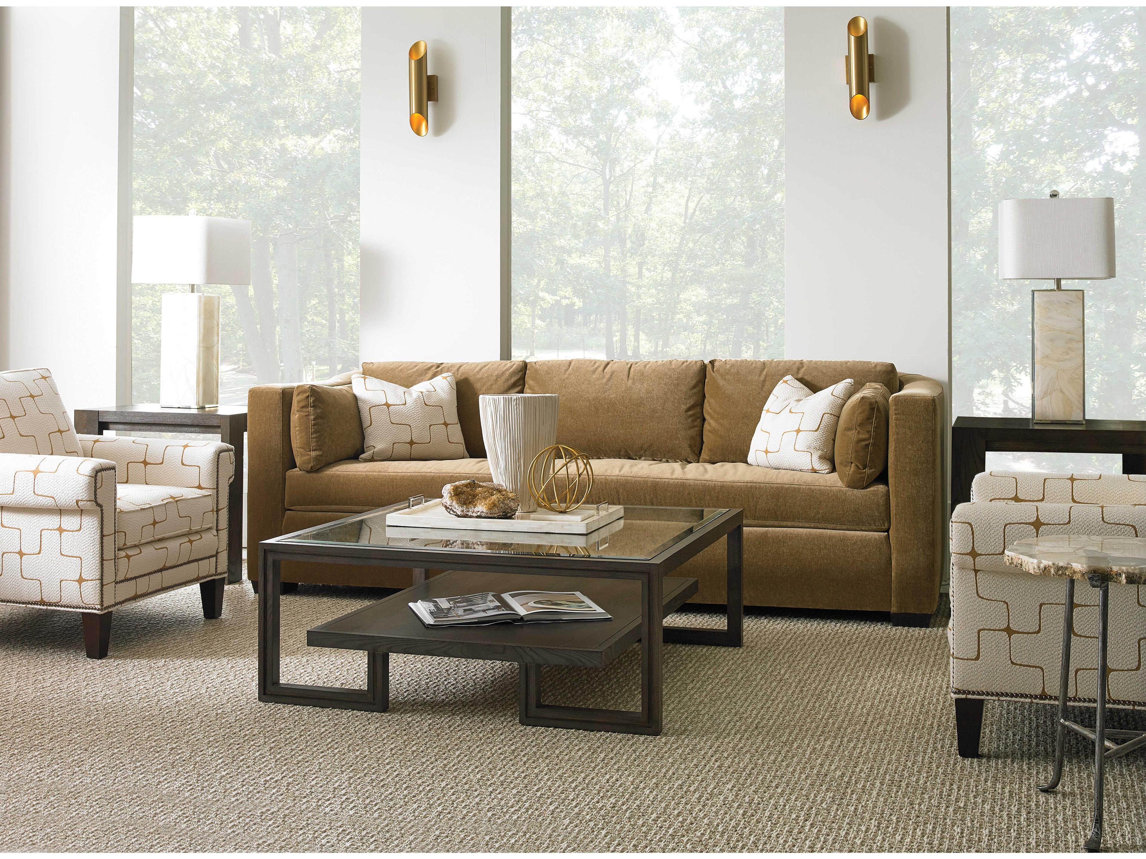 Sherrill Occasional North Shore Square Glass Coffee Table