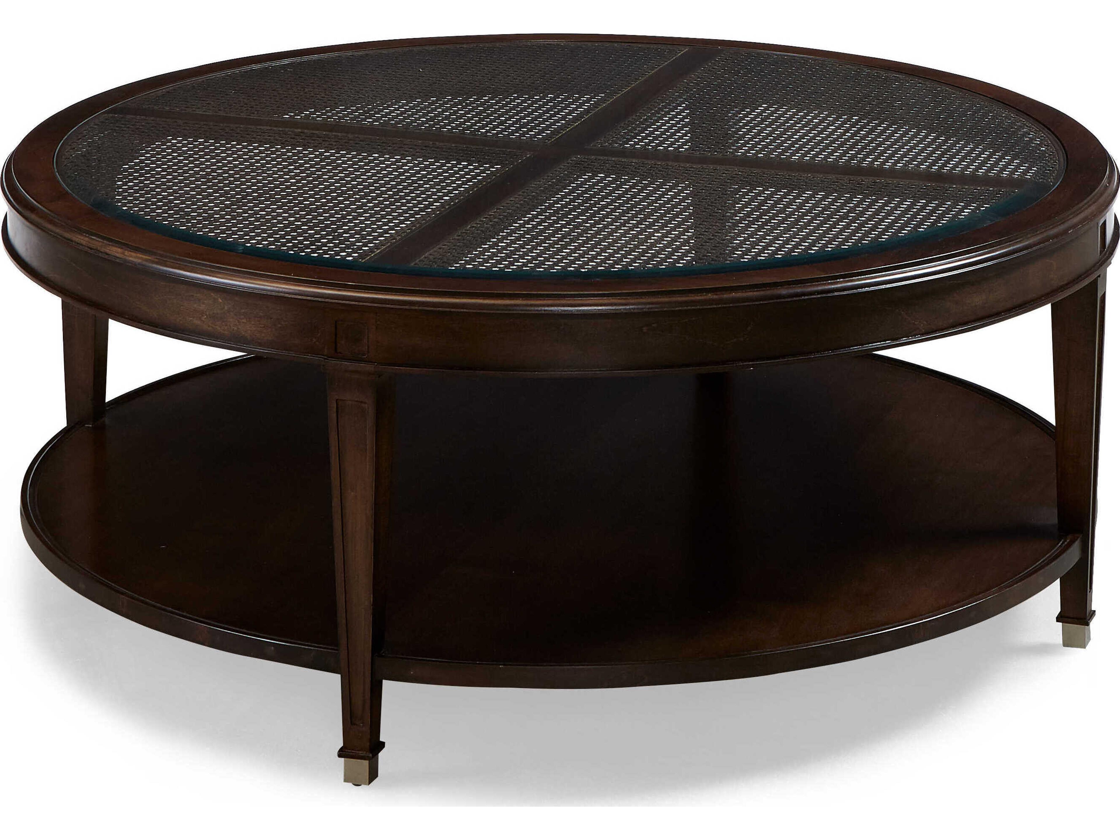 Palm Beach Round Glass Coffee Table
