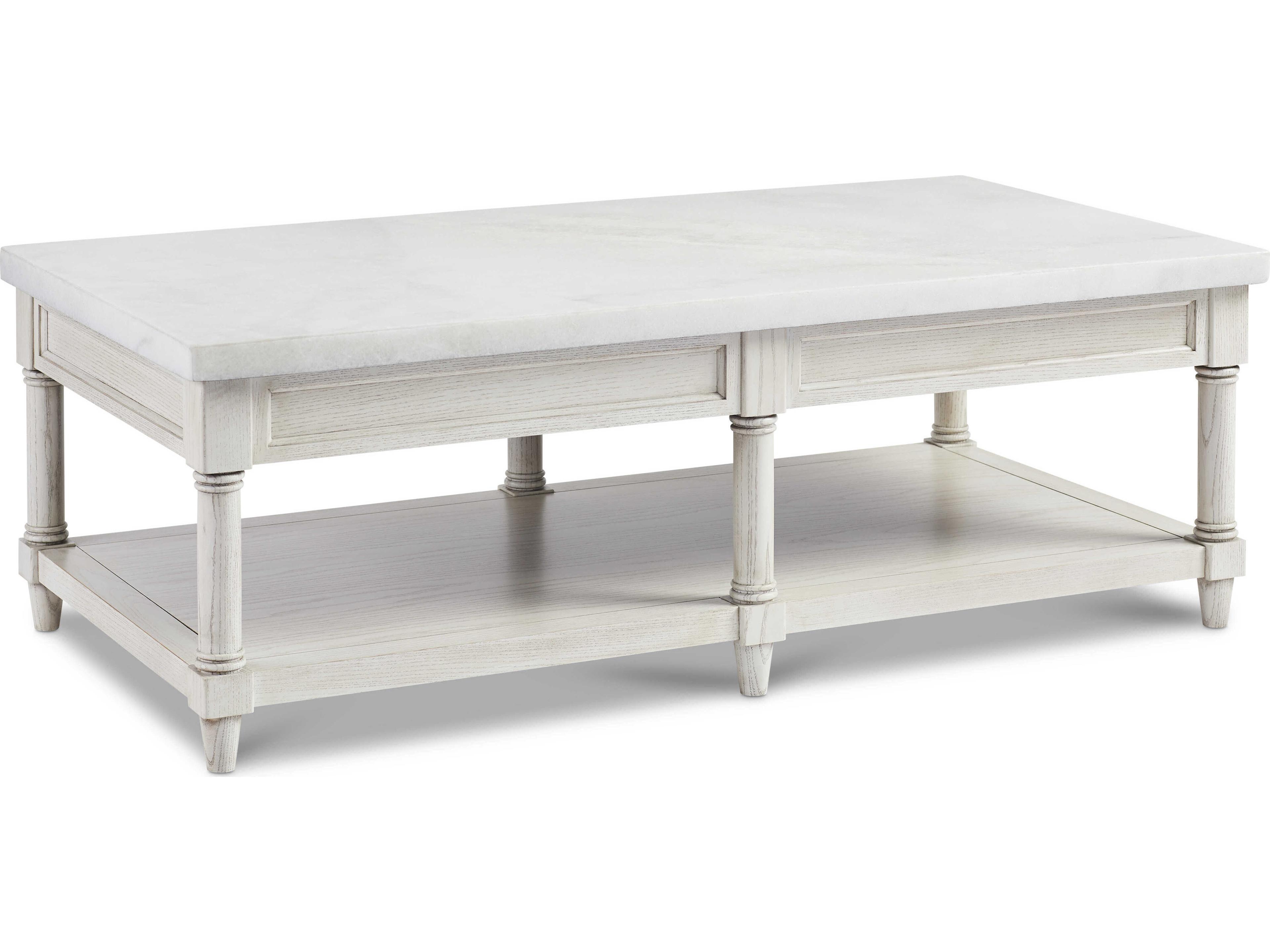 Fox Hollow Rectangular Marble Coffee Table