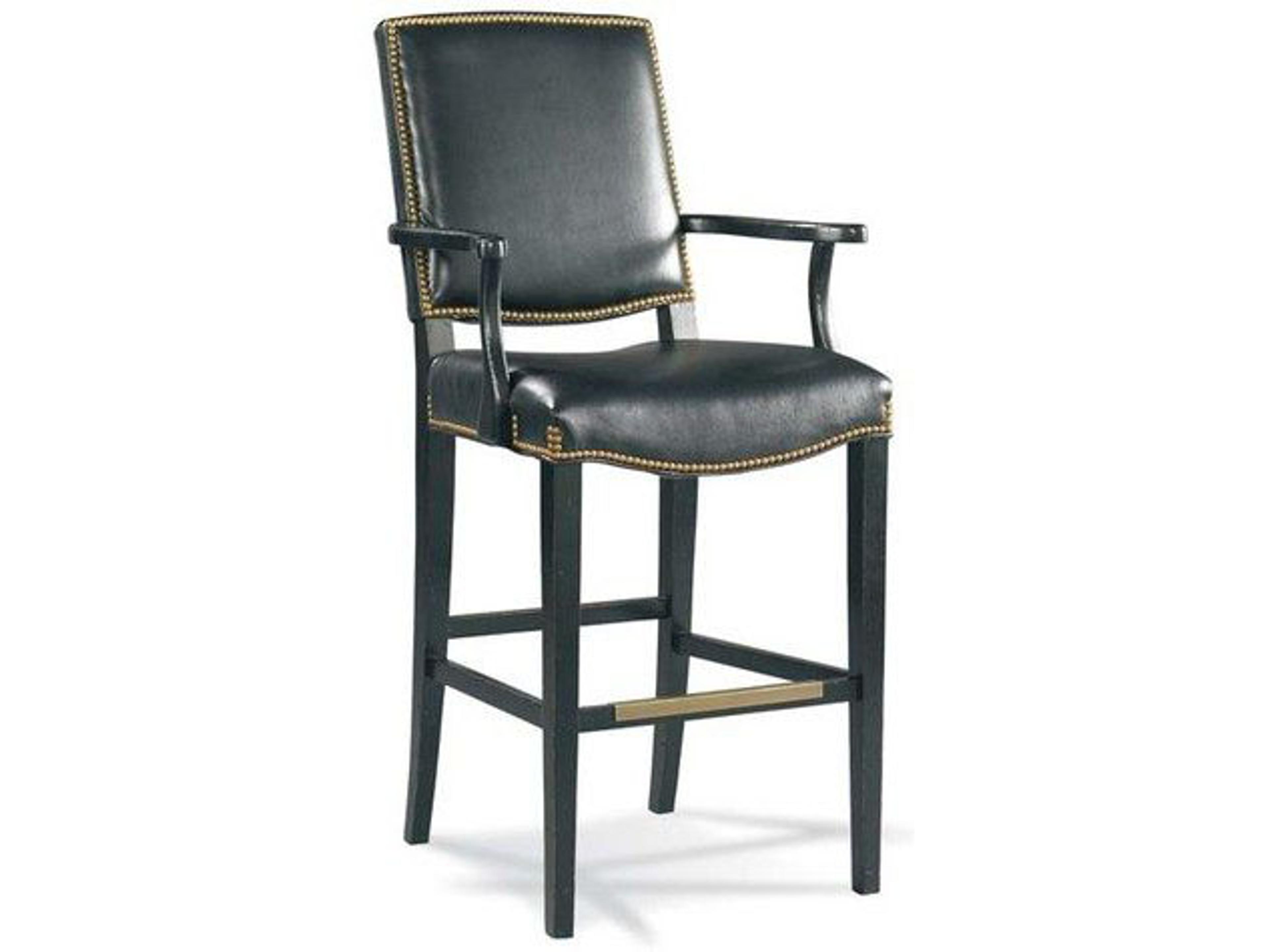 Casual Upholstered Solid Wood Bar Stool
