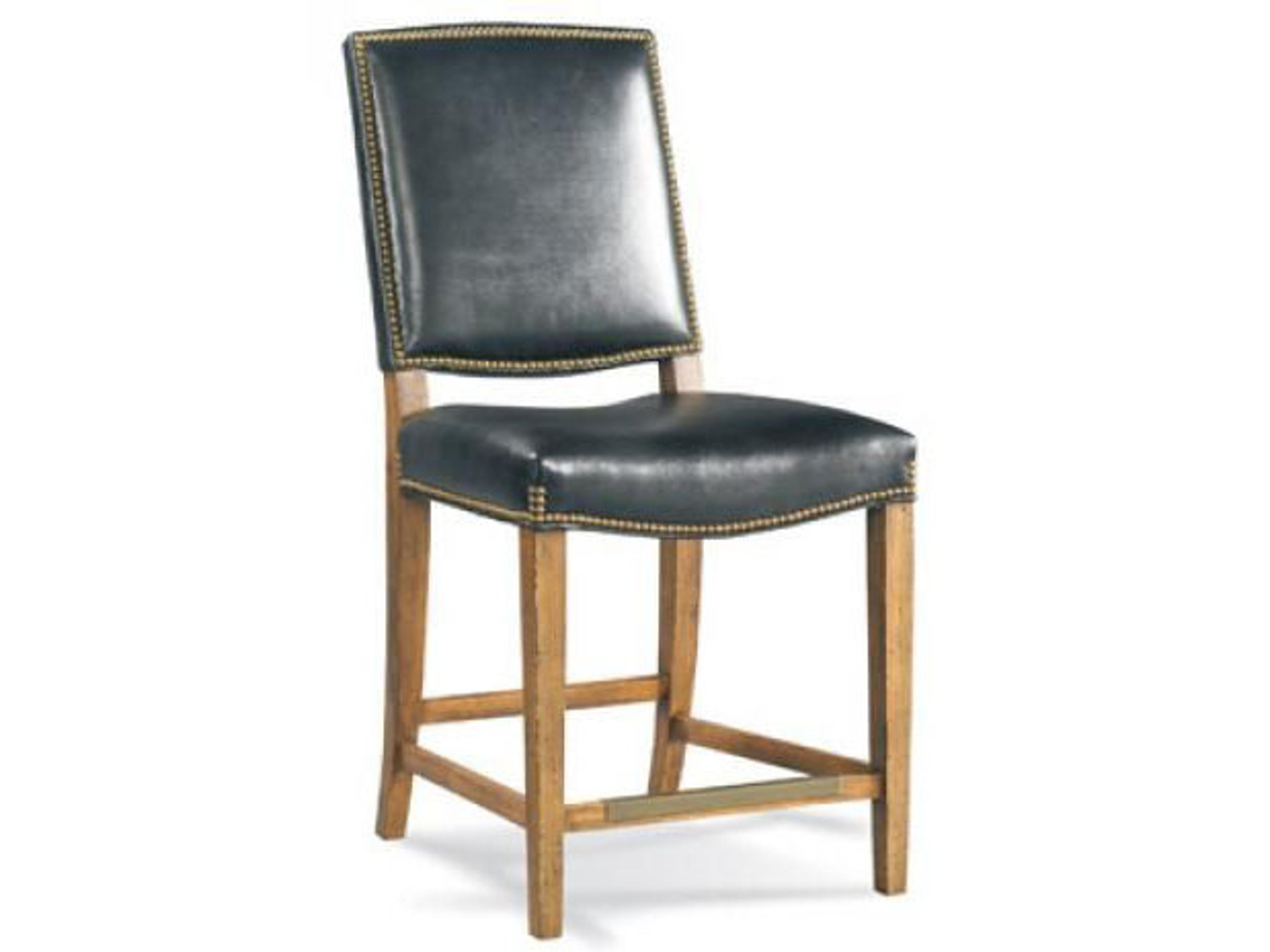 Casual Upholstered Solid Wood Bar Stool