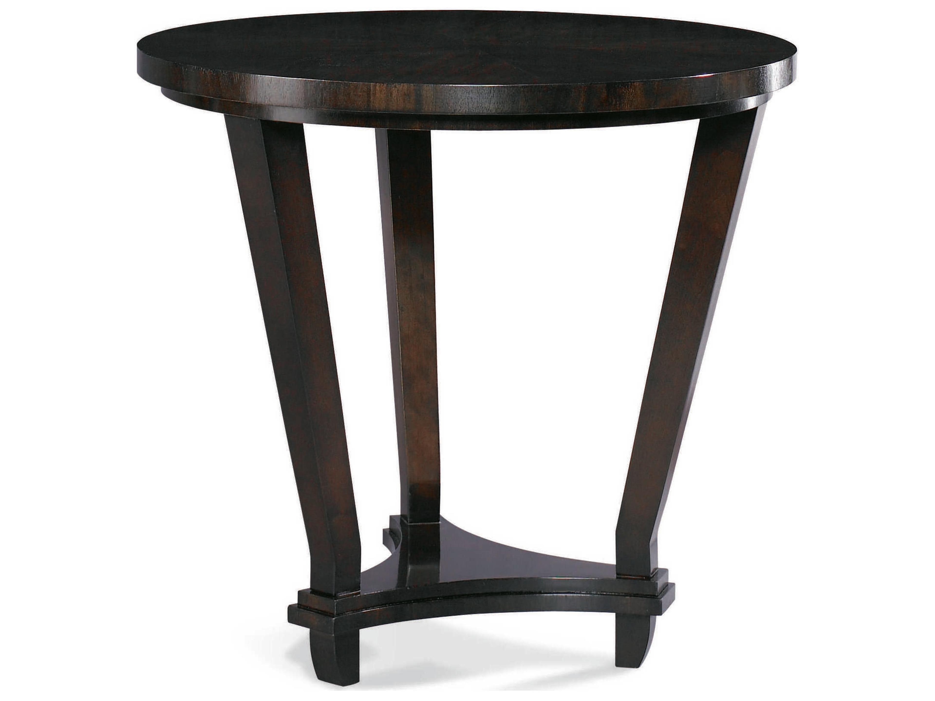 Sherrill Occasional Salon Round Wood End Table