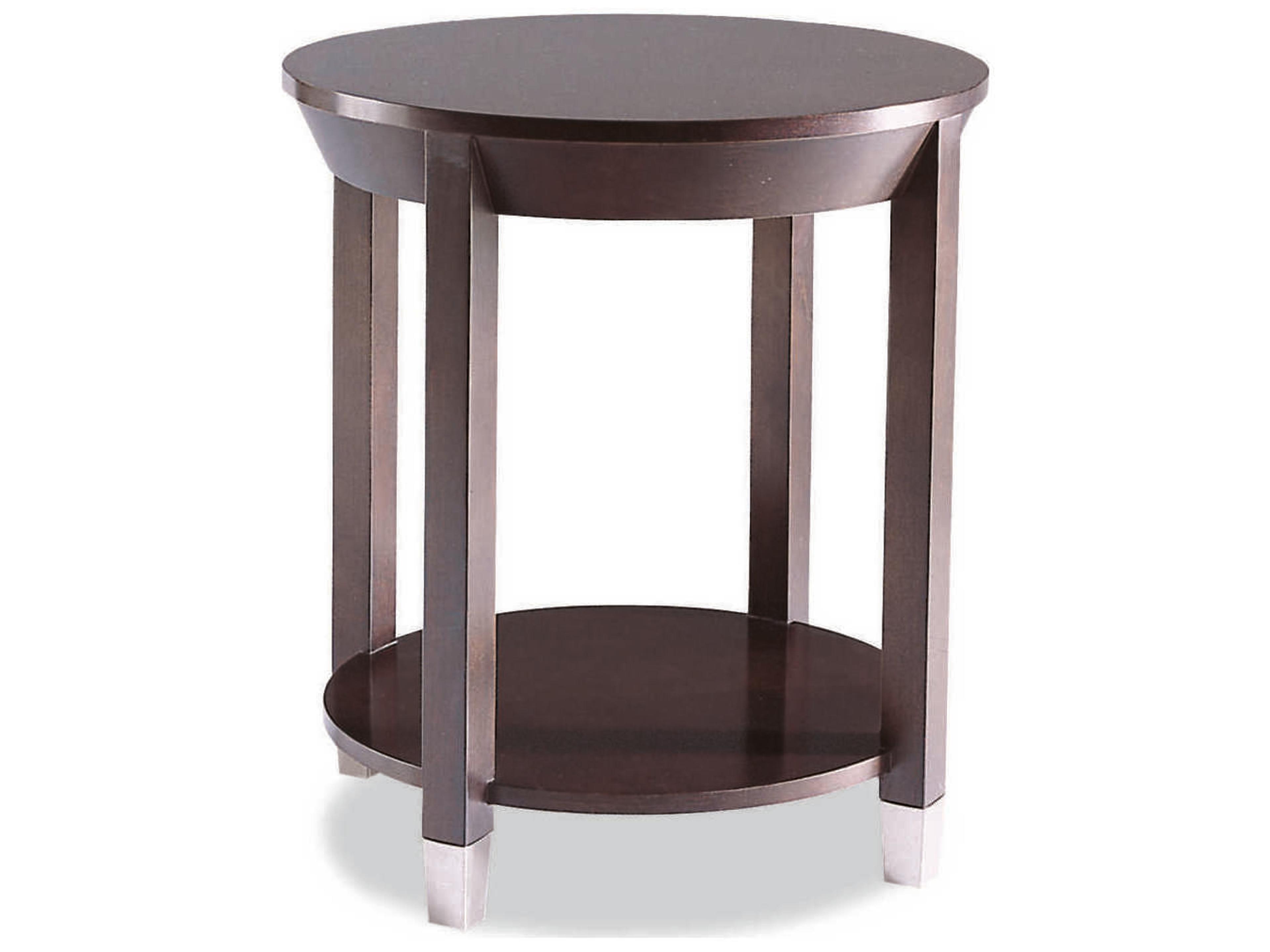 Greenwich Round Wood End Table