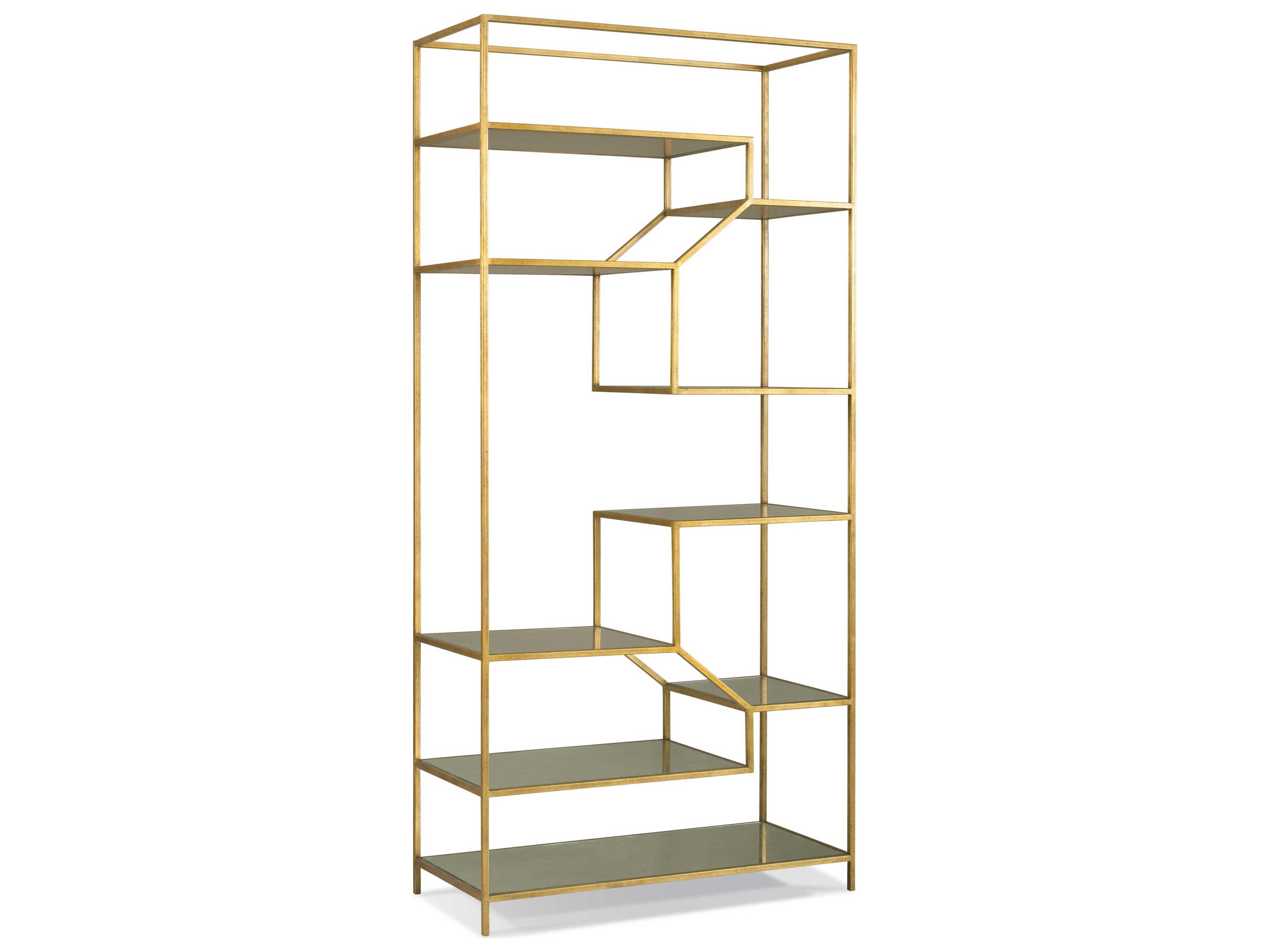 Vintage Made Modern Ainsley Antique Gold Etagere