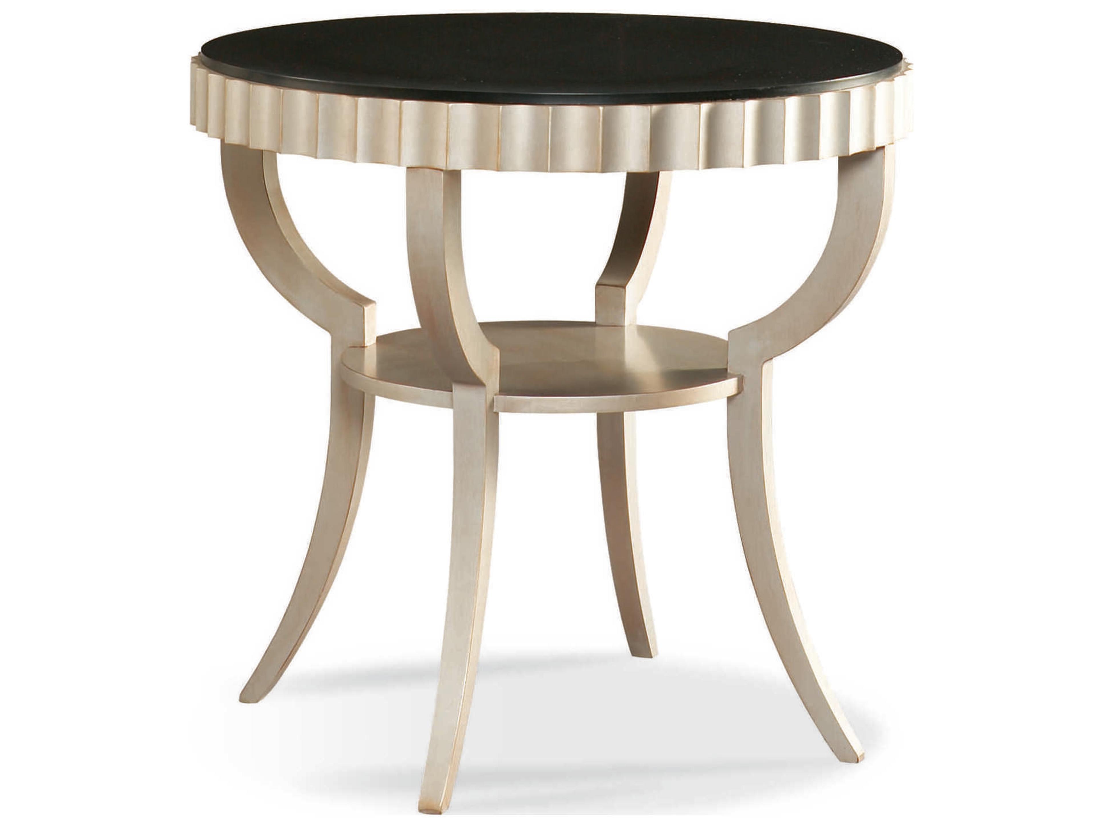 Sherrill Occasional Masquerade Round Wood End Table