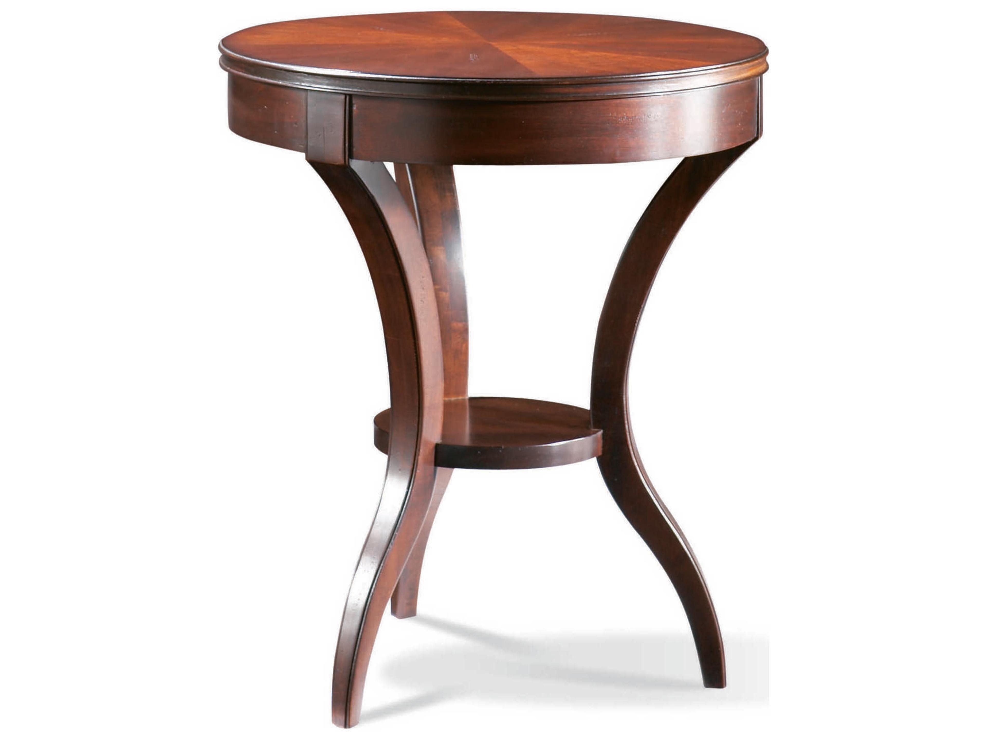 Antiquities Round Wood End Table