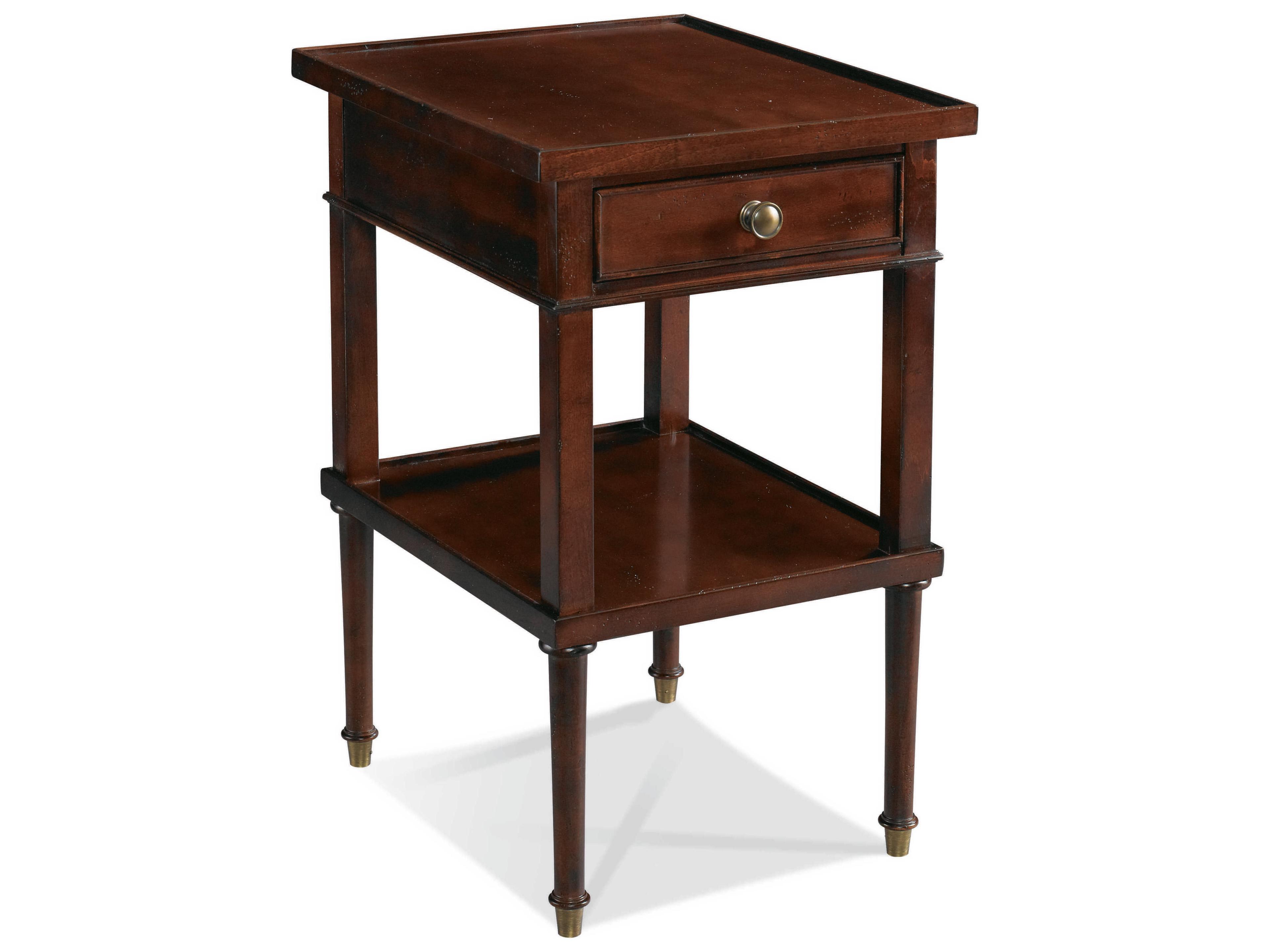 Antiquities Rectangular Wood End Table