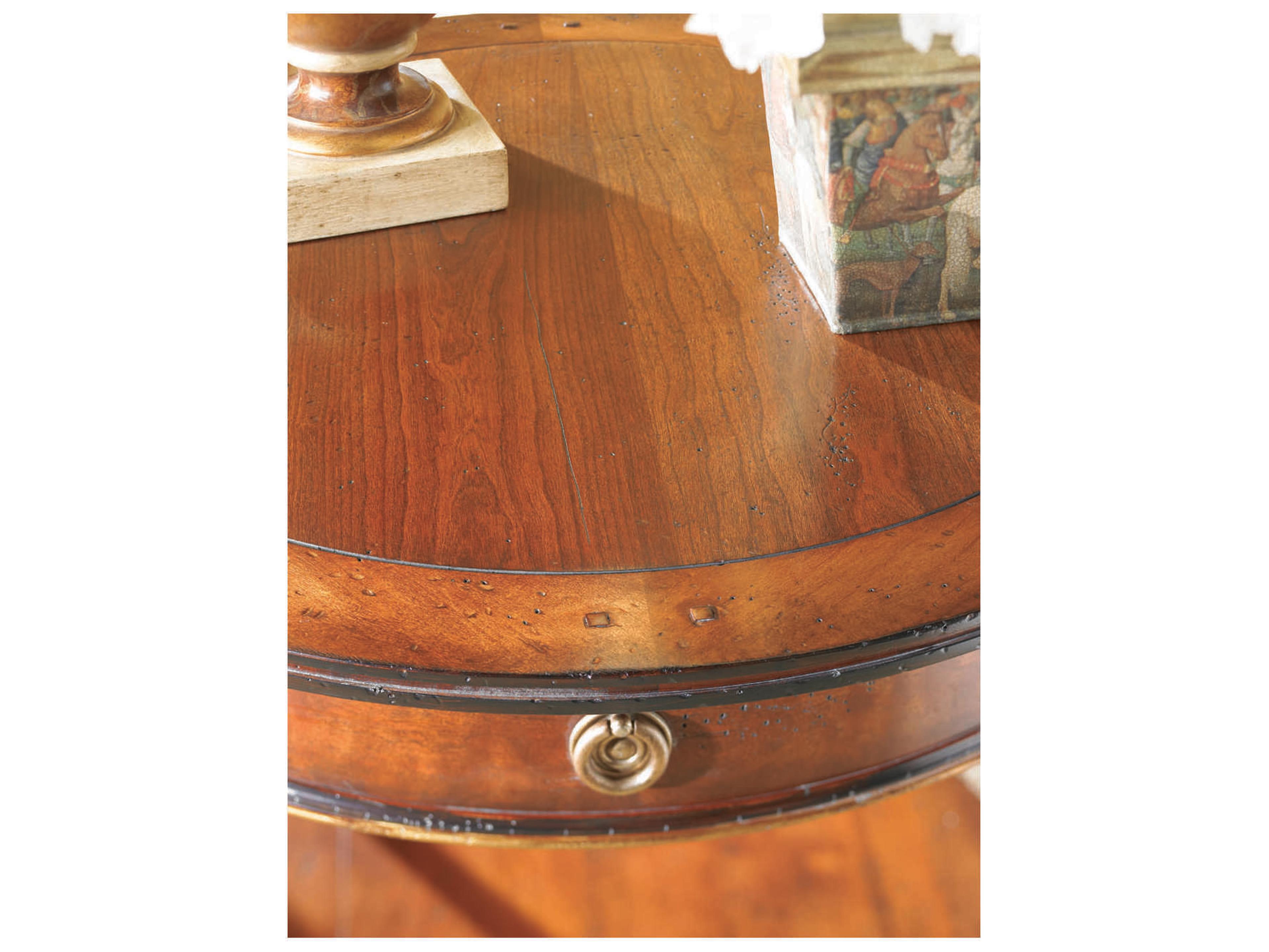 Sherrill Occasional Continental Classics Round Wood End Table