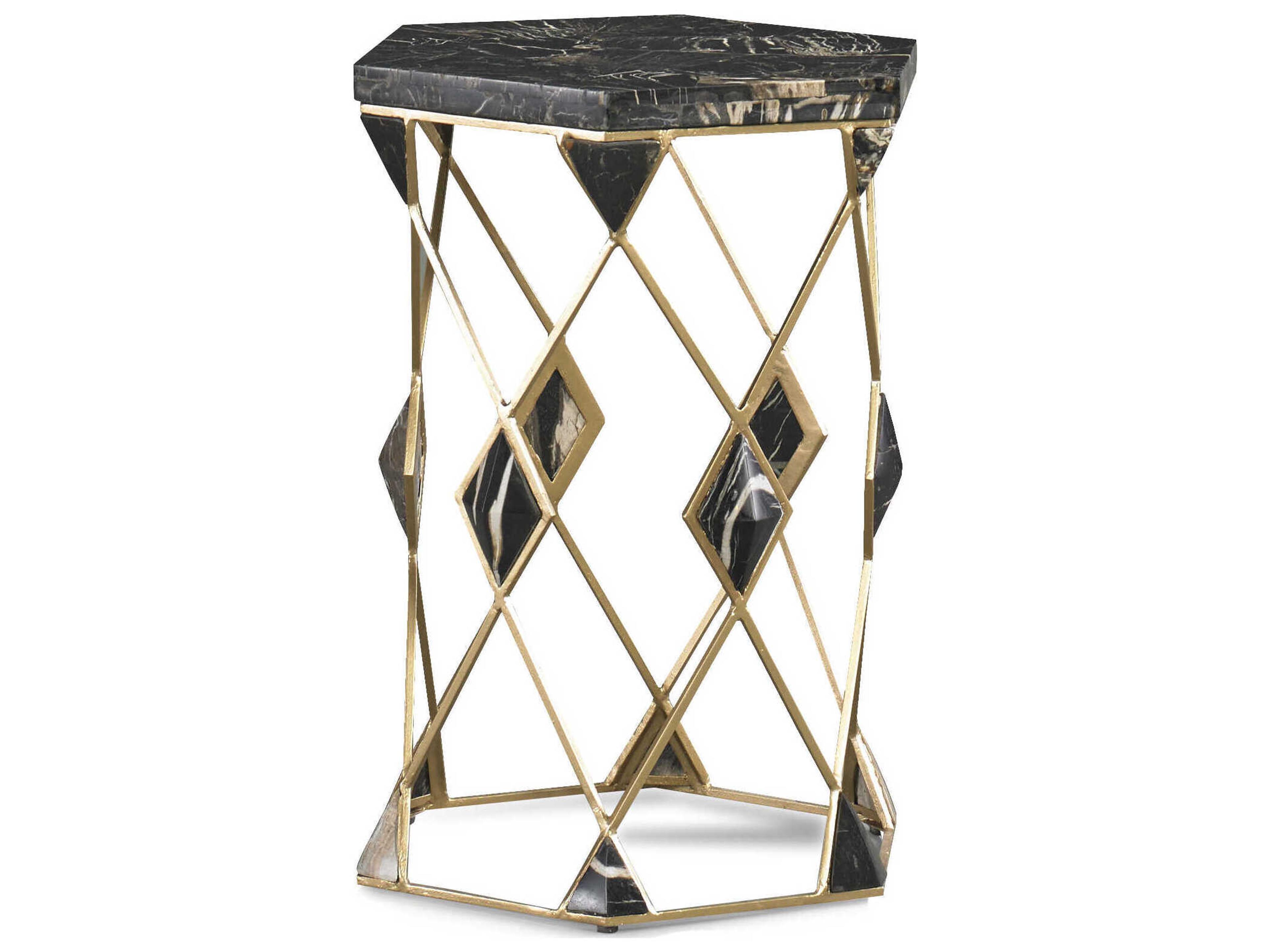 Masterpiece Ocatagon Wood Spot Table